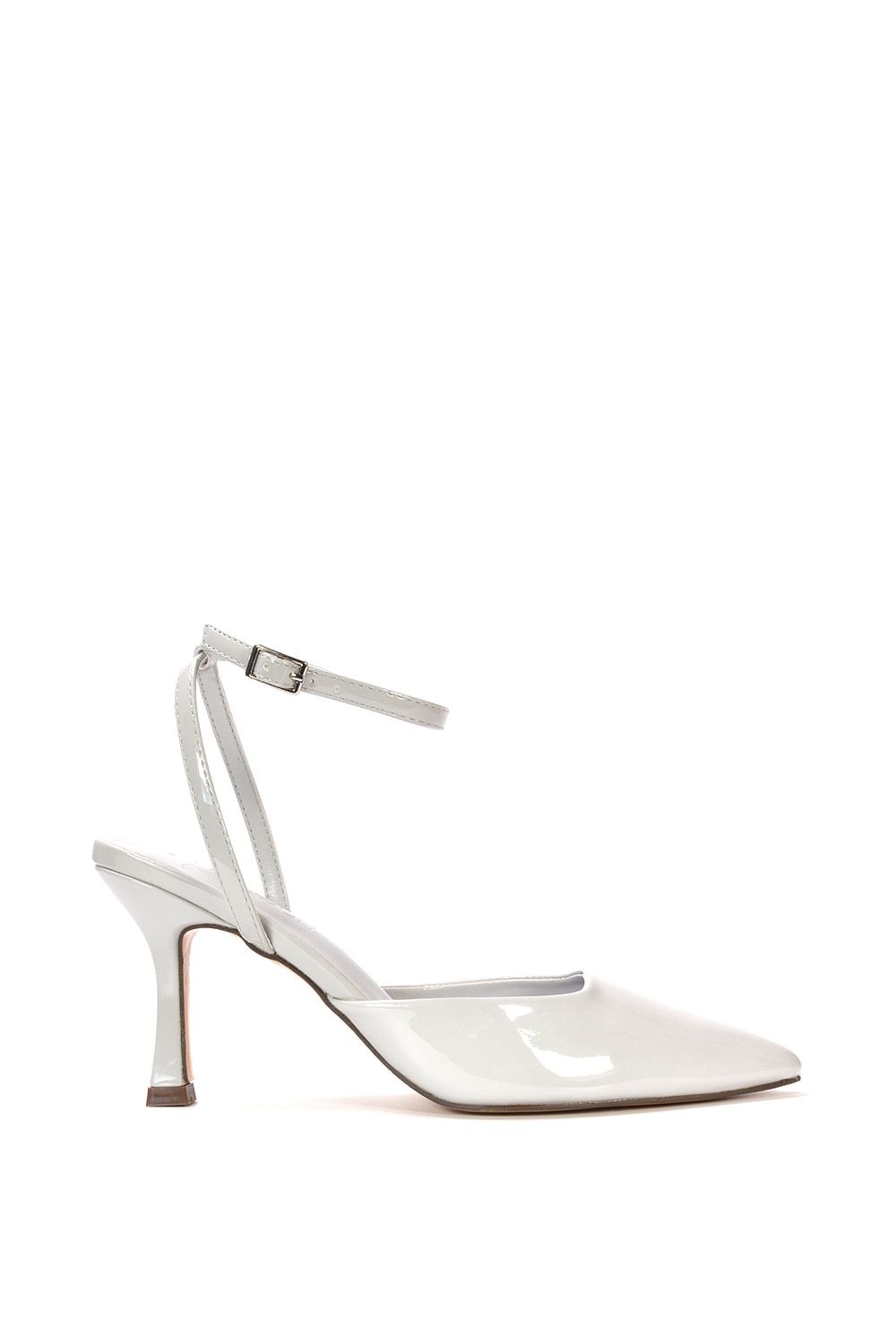 XY London 'Tori' Pointed Toe Stiletto Heels With Ankle Strap