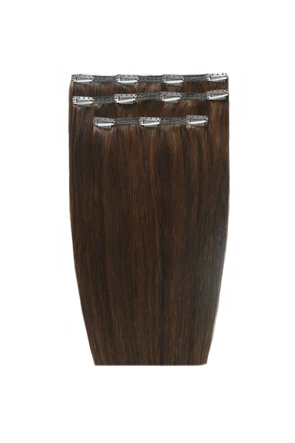 Beauty Works 18'' Deluxe Clip-In Extensions Chocolate image 1