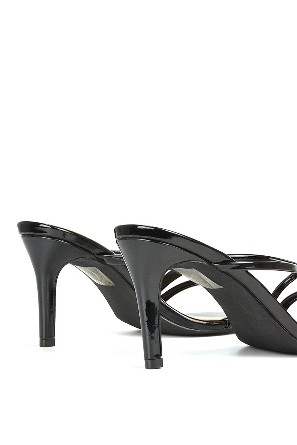 XY London 'Angel' Slip On Mid Heel Stiletto Mule Heeled Sandals image 6