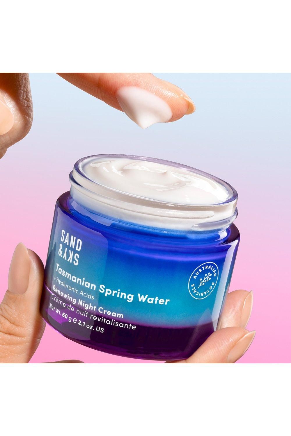 Sand & Sky Tasmanian Spring Water - Renewing Night Cream 60g Multi image 5