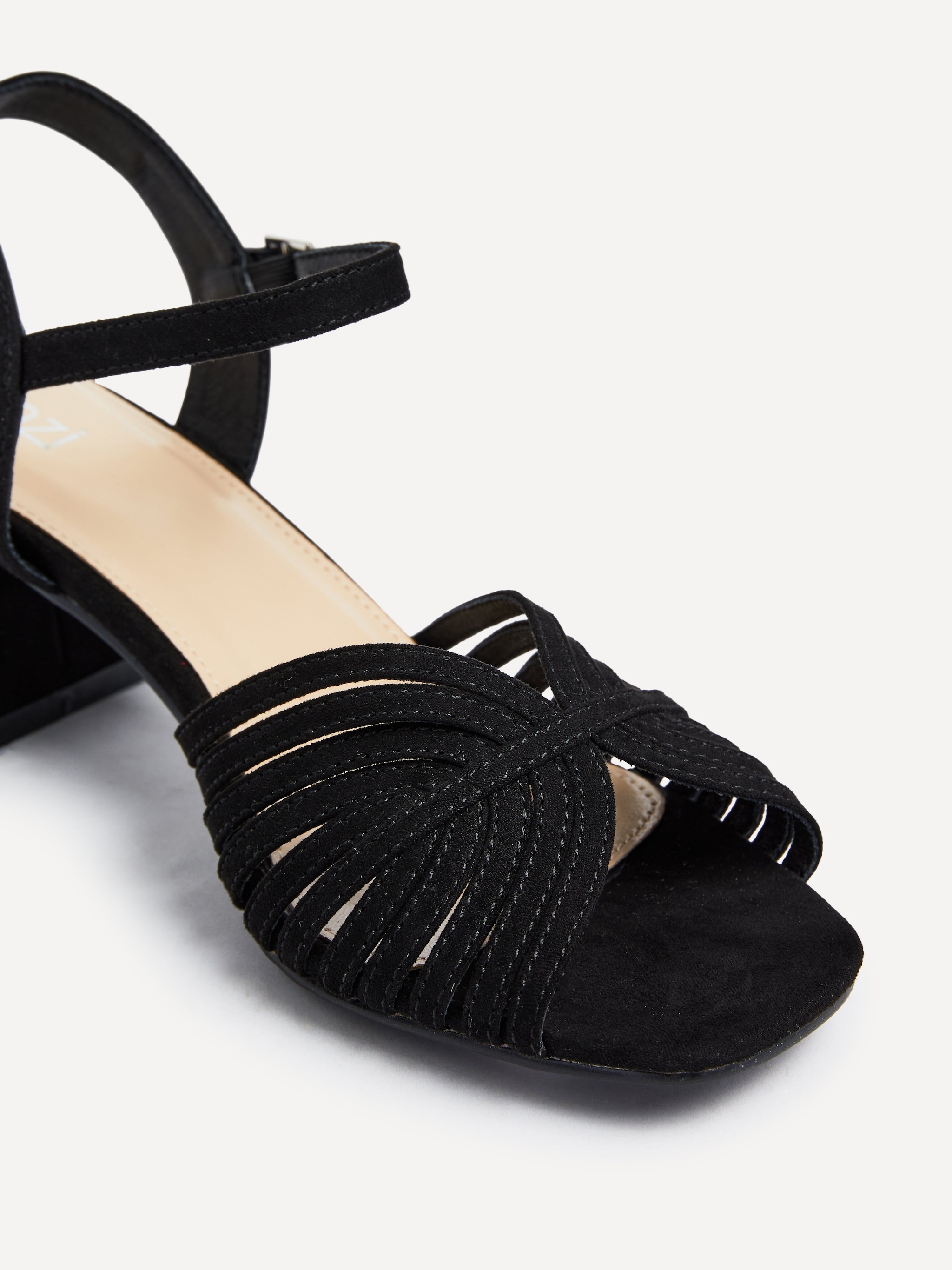 Linzi Ivy Black Suede Block Heel image 4