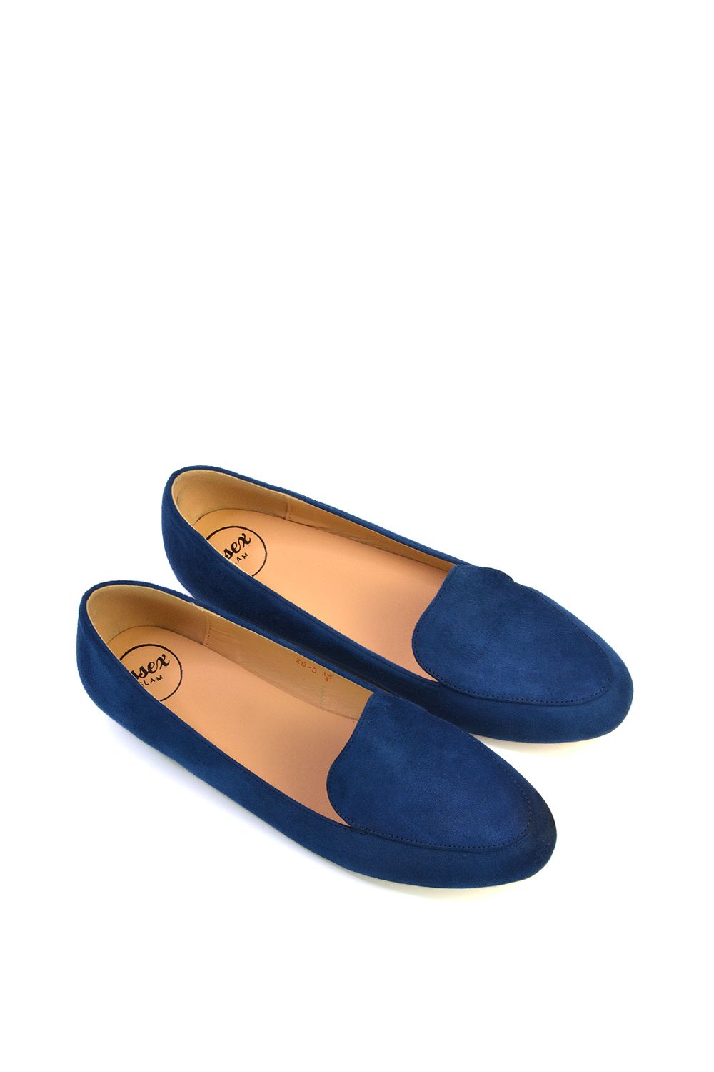 XY London 'Ashleen' Flat Low Block Heeled Slip on Ballerina Pump Shoes image 4