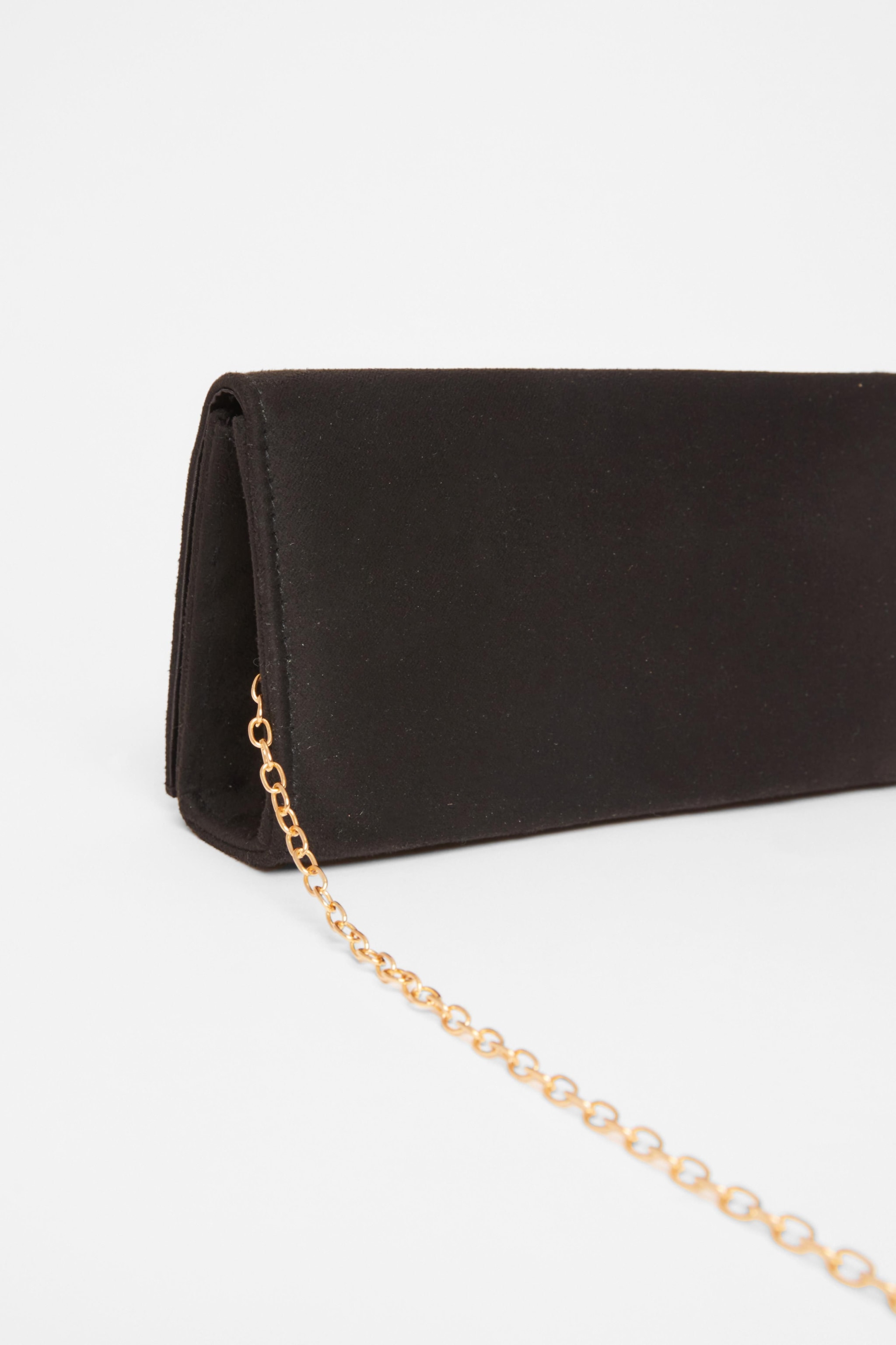 Quiz Black Long Clutch Bag image 4