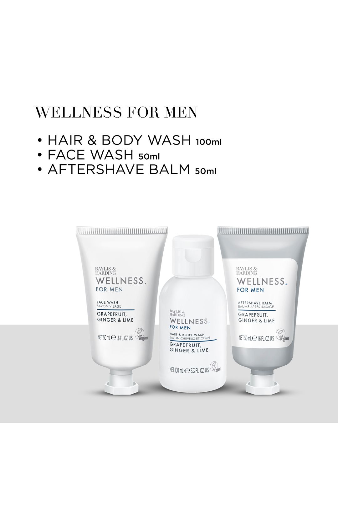 Baylis & Harding Wellness For Men Revived & Ready Wash Bag Gift Set Multi image 4