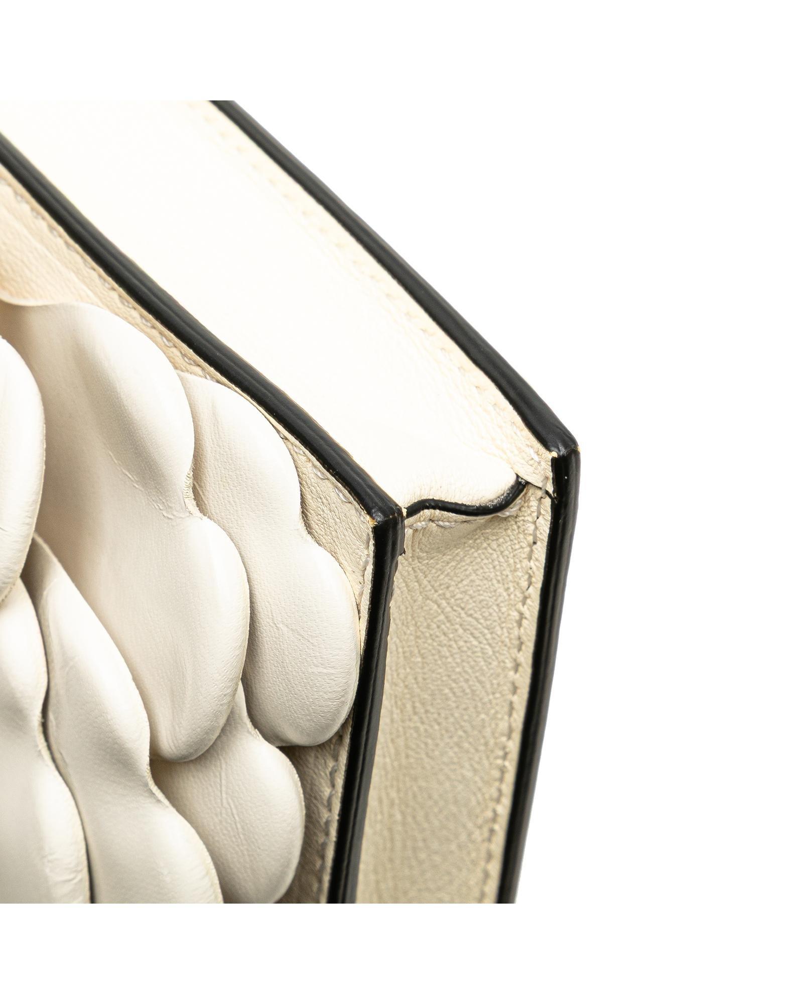 Valentino Preloved Rose Leather Crossbody Bag Wo - White image 10