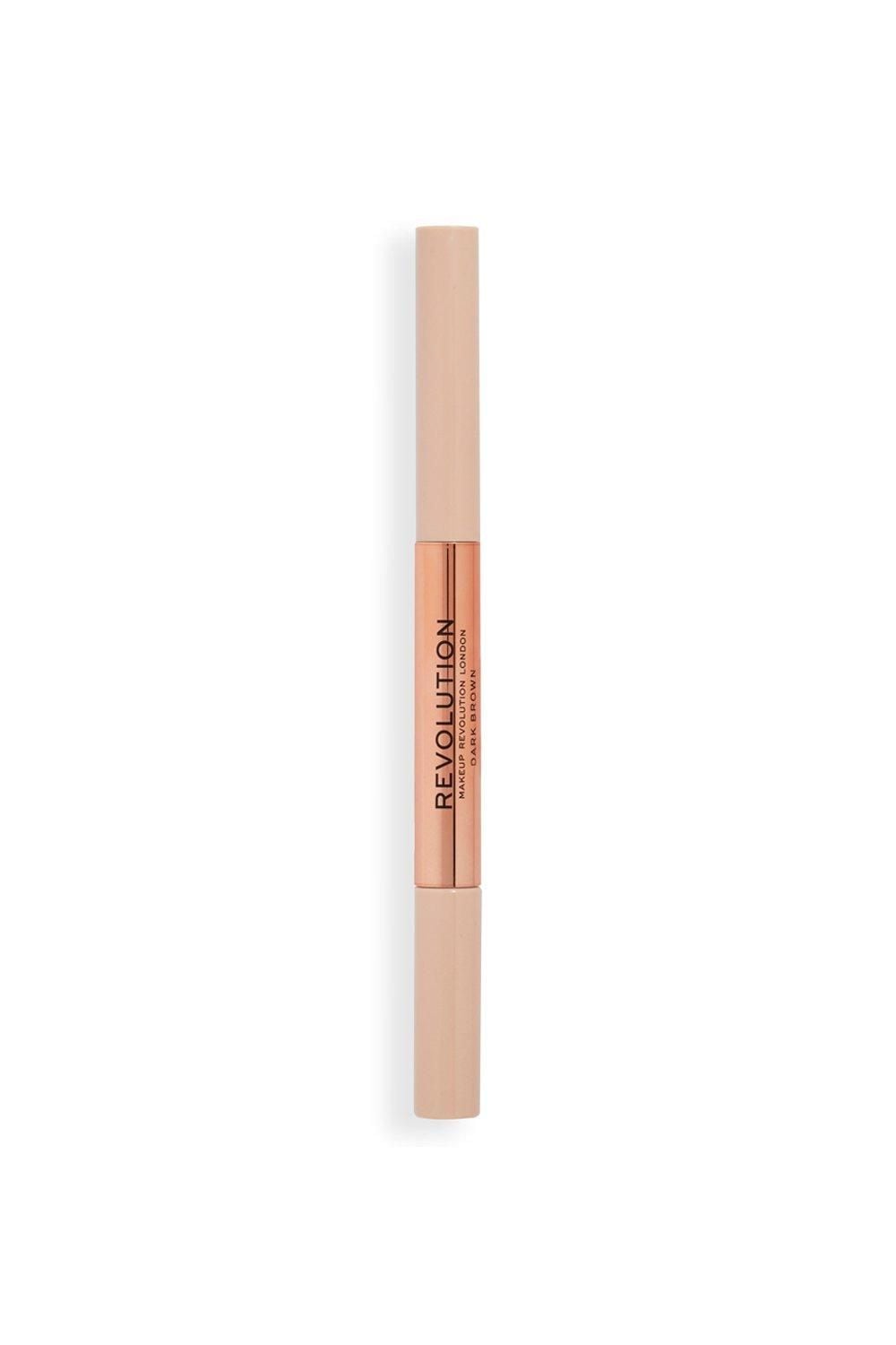 Revolution Fluffy Brow Filter Duo Dark Brown image 3