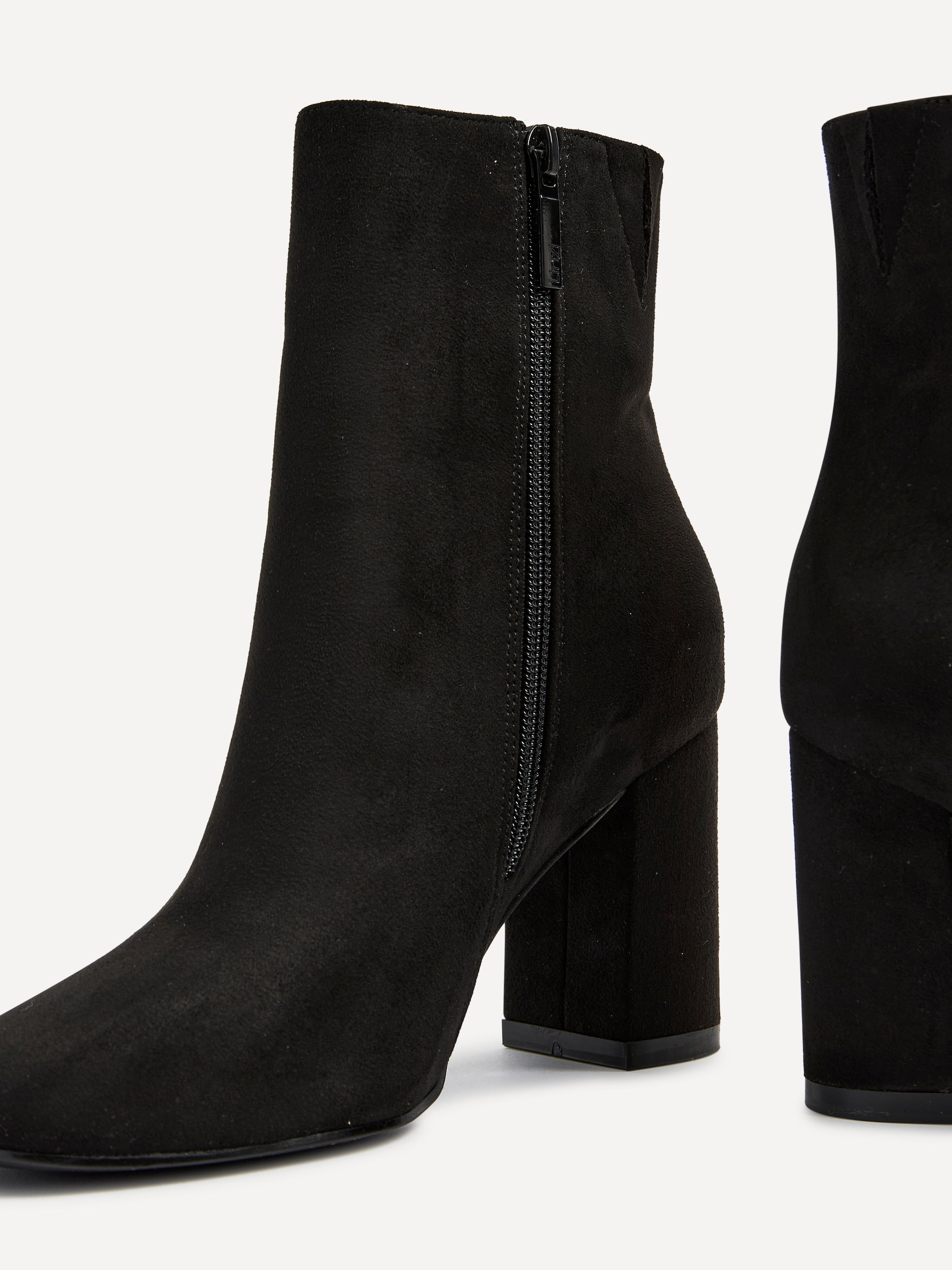Linzi Scout Black Suede Classic Block Heeled Ankle Boot image 5