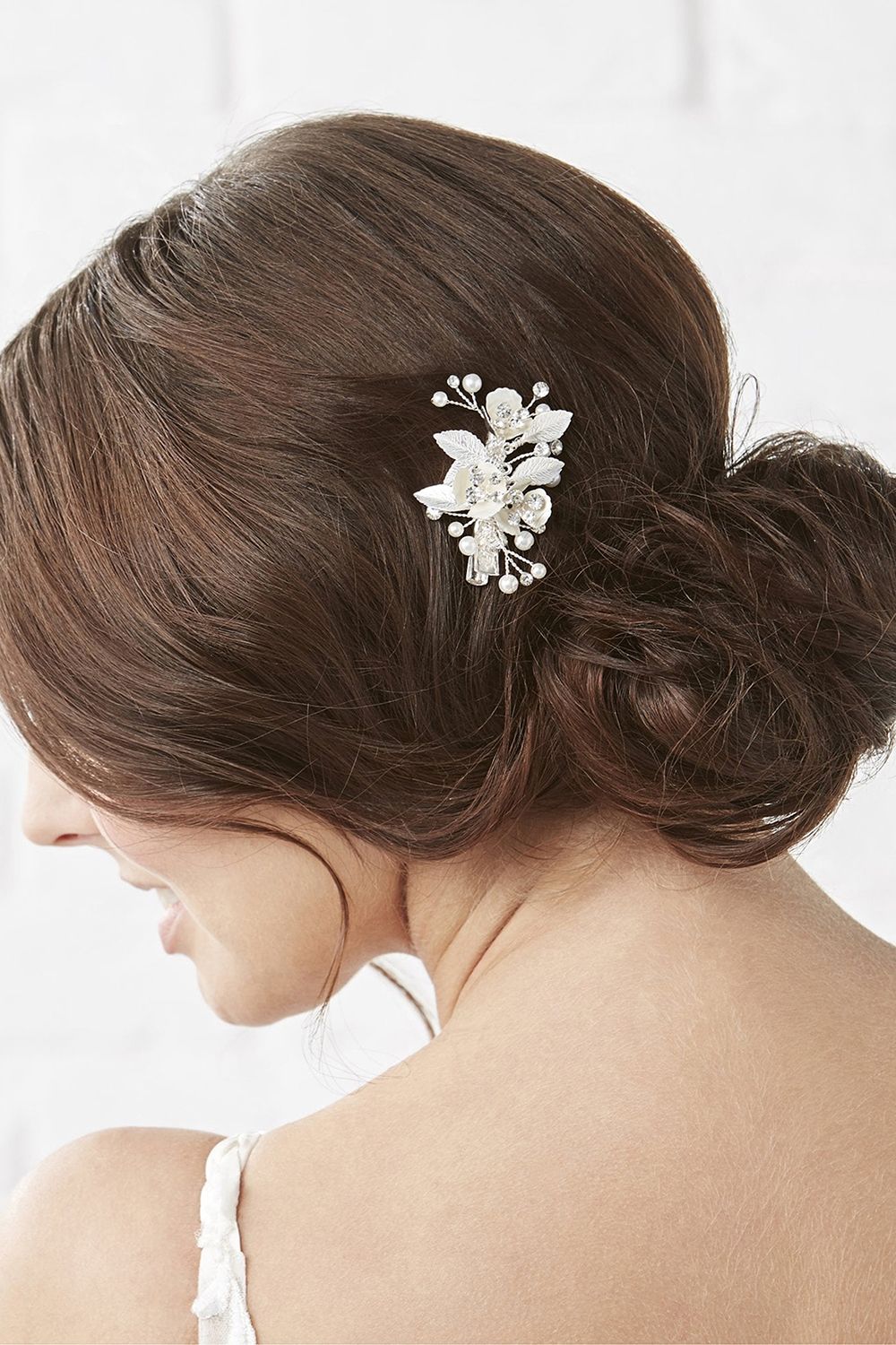 Jon Richard Greta Painted Silver Leaf Scatter Crystal Clip image 2