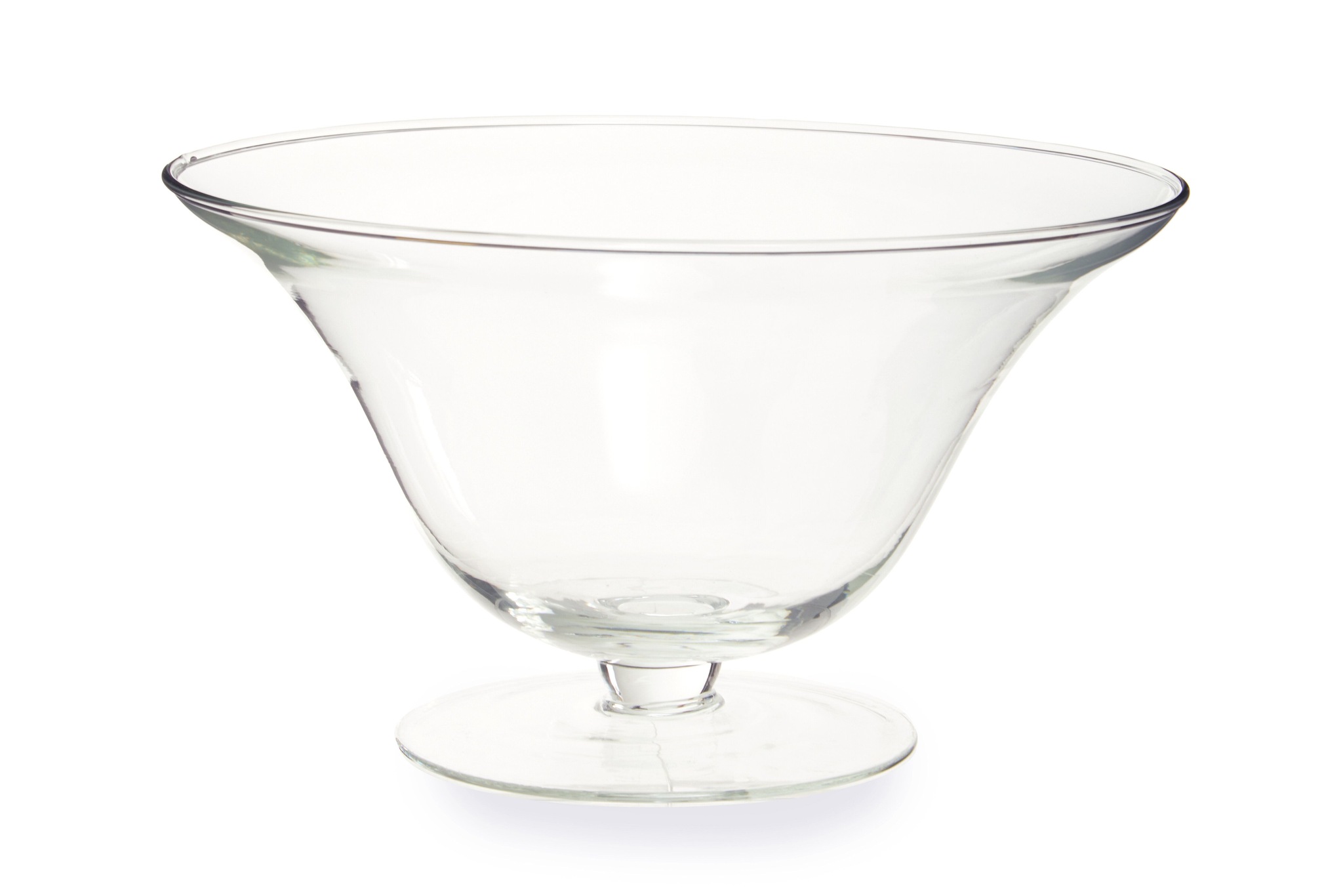Orsina Ambra Clear Glass Fluted Bowl image 1