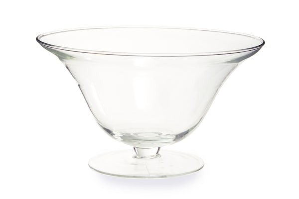 Orsina Ambra Clear Glass Fluted Bowl