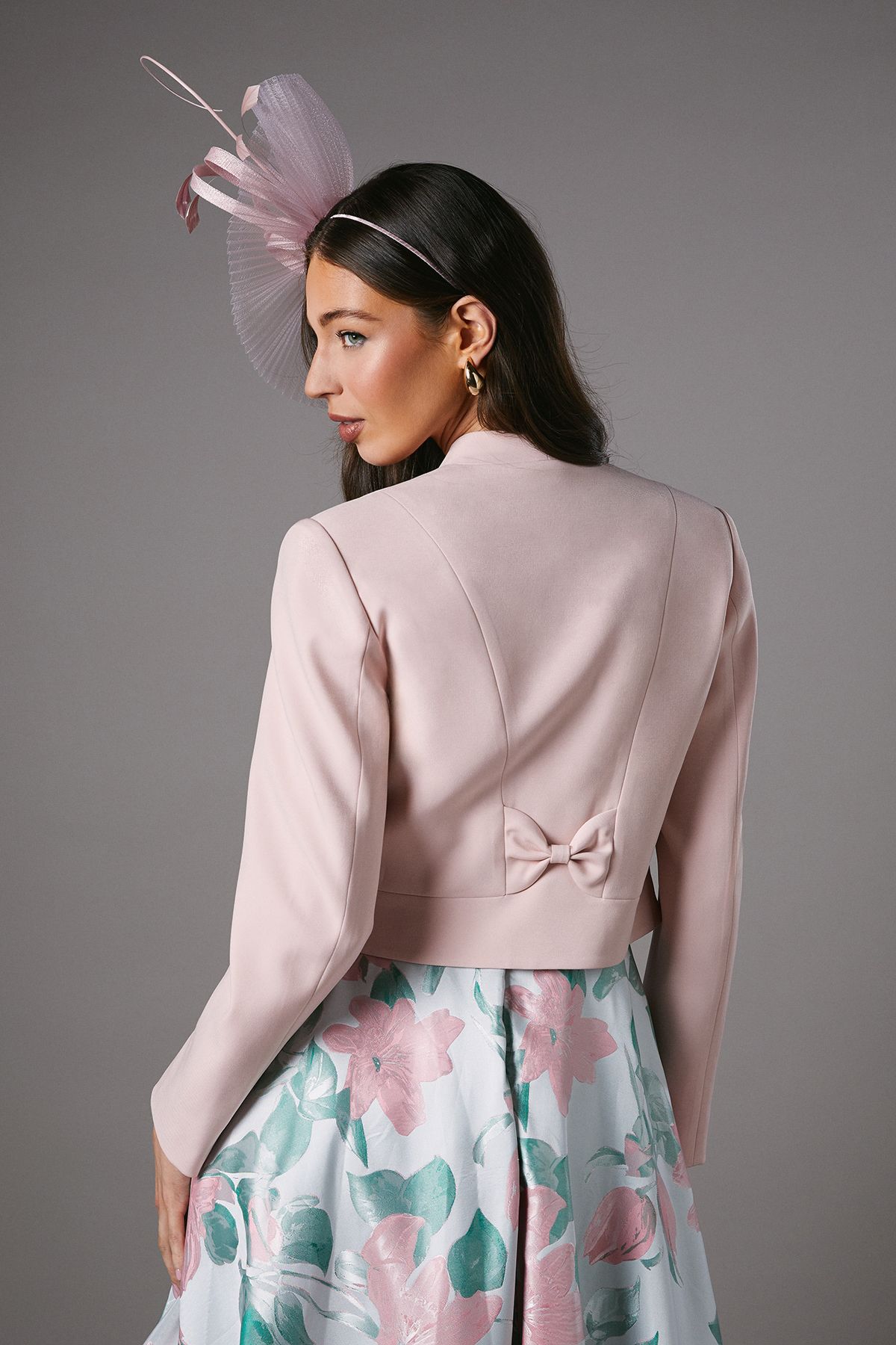 Coast Bow Back Long Sleeve Jacket Pink image 4