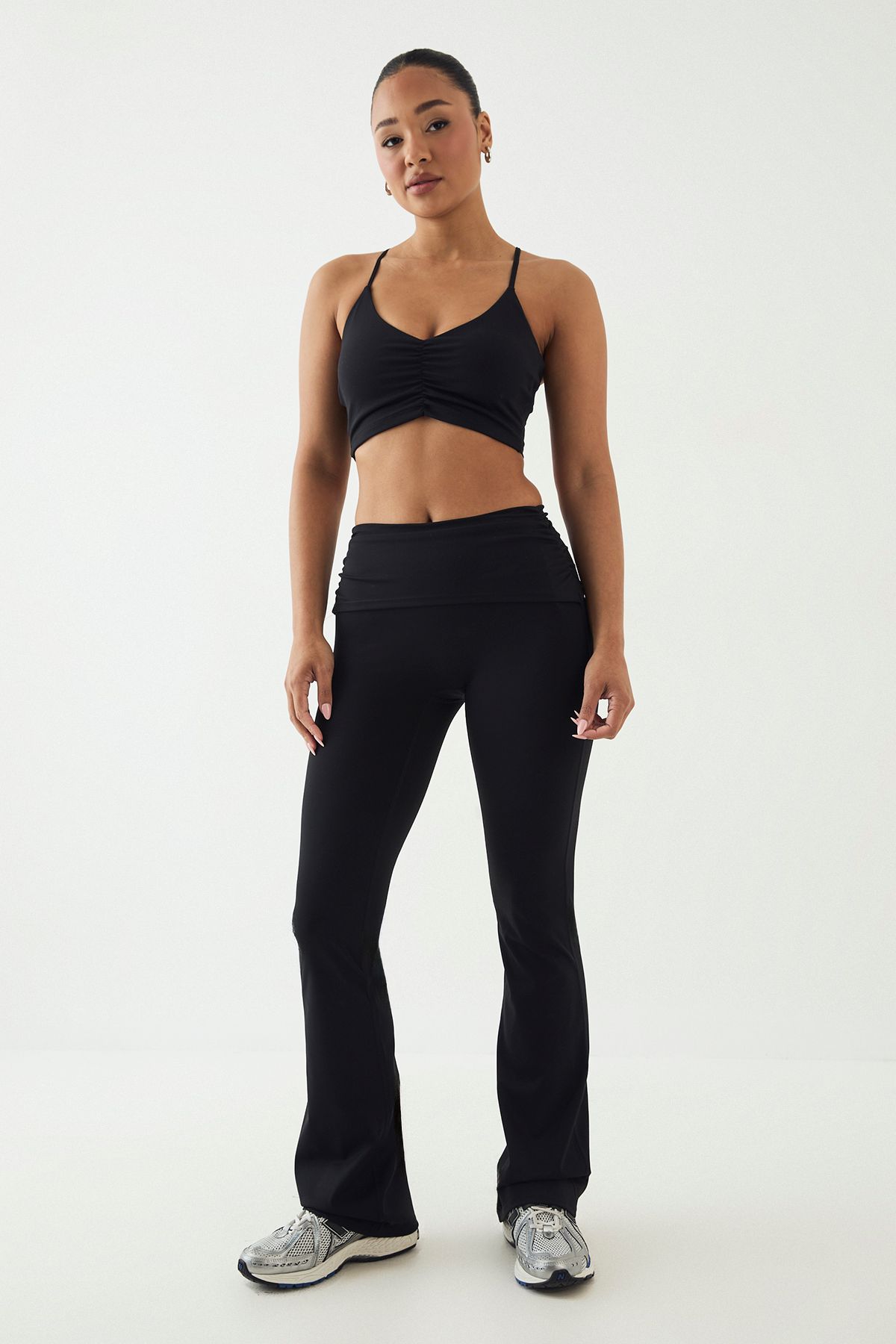 DSGN Studio DSGN Studio Ultra Sculpt Fold Over Waist Flared Legging Black