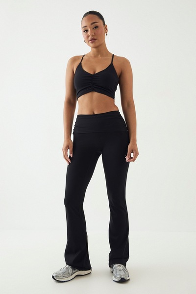 DSGN Studio DSGN Studio Ultra Sculpt Fold Over Waist Flared Legging Black
