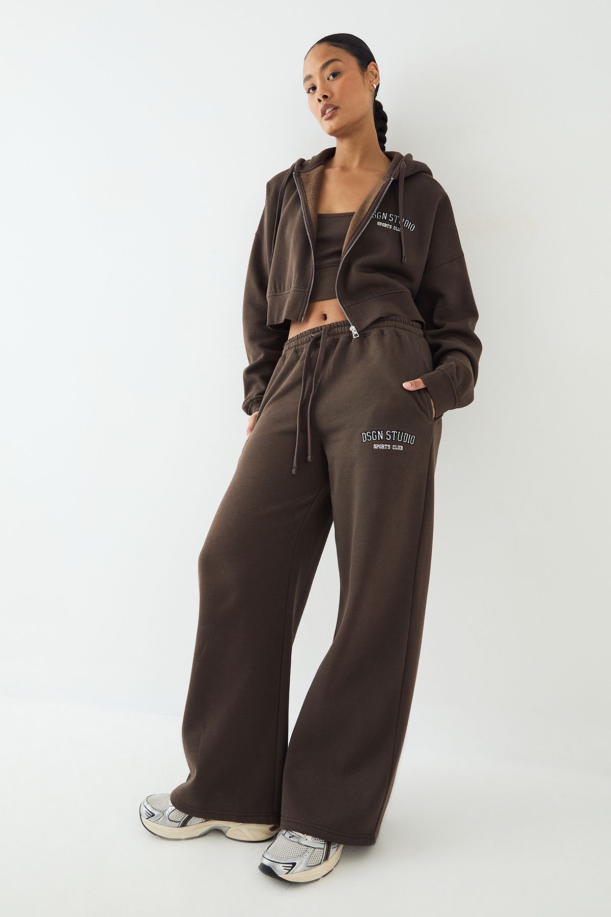 DSGN Studio DSGN Studio Applique 3 Piece Tracksuit Espresso image 1