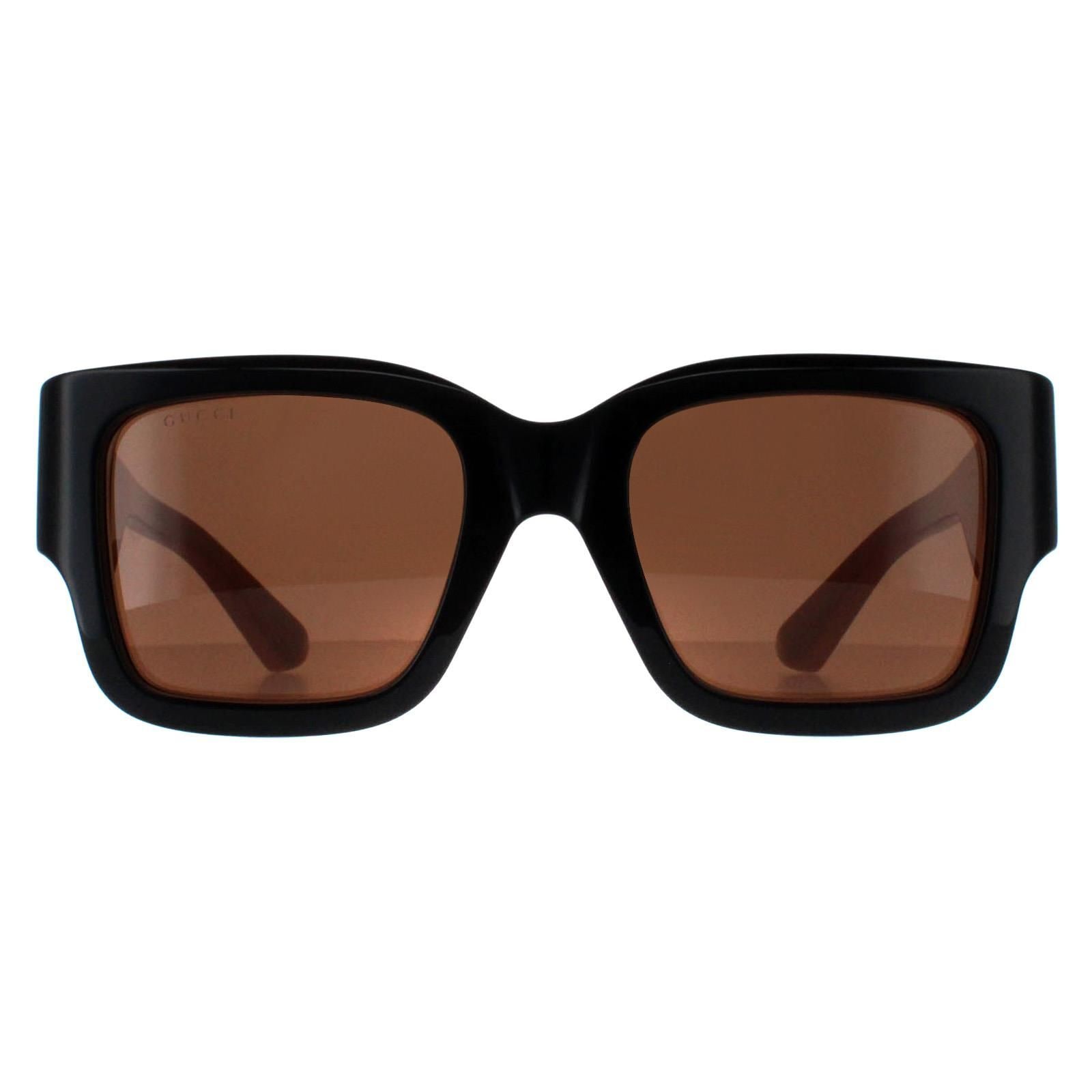 Gucci Square Black with Nude Pink Brown GG1663S image 1