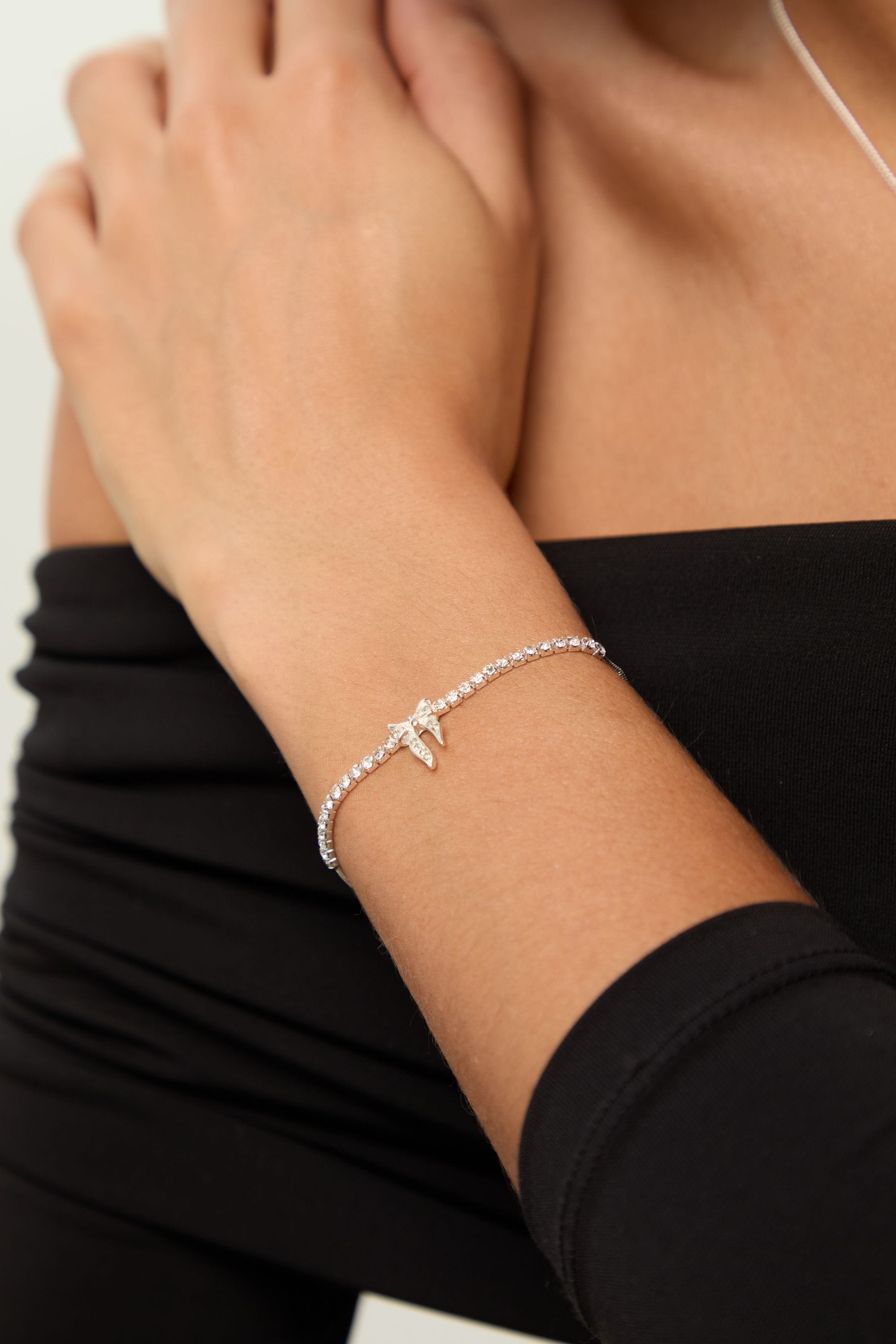 Jon Richard Silver Plated and Pave Bow Trio Set - Gift Box image 4