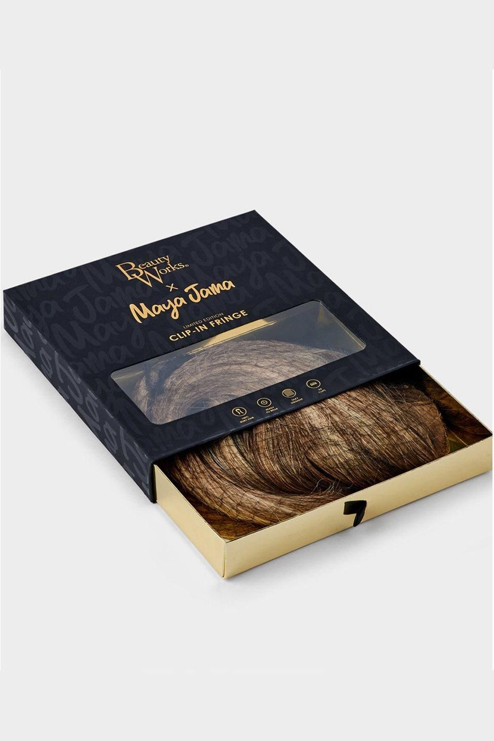 Beauty Works Beauty Works custom clip-in Fringe Topper 55g Raven image 6