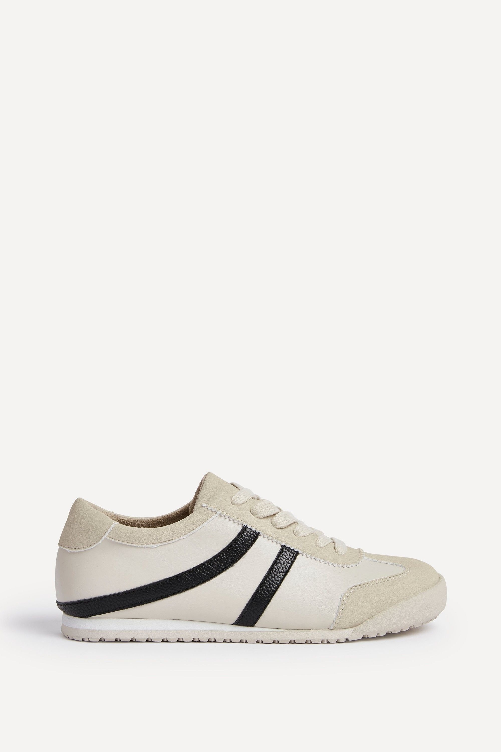 Linzi Strike Beige Retro Style Trainers image 1