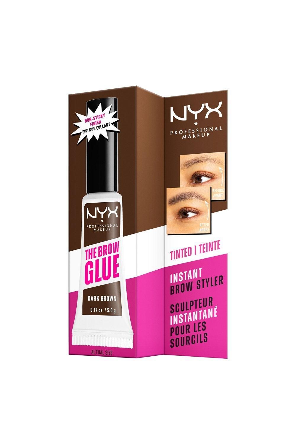 NYX Professional Makeup Brow Glue Instant Brow Styler Dark Brown image 5