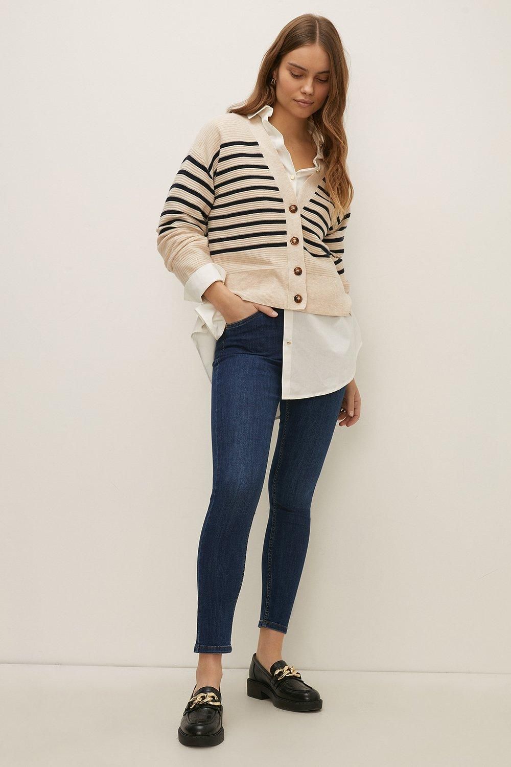 Oasis Jade Mid Rise Skinny Jean Mid Wash image 5