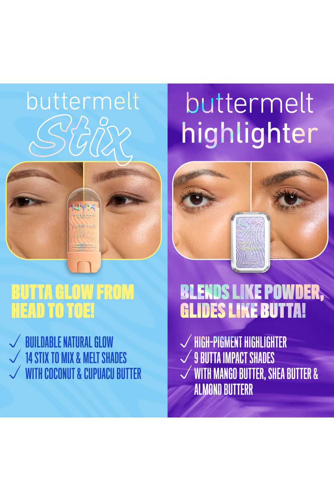NYX Professional Makeup Buttermelt Glow Stix 5g Love At First Melt image 9