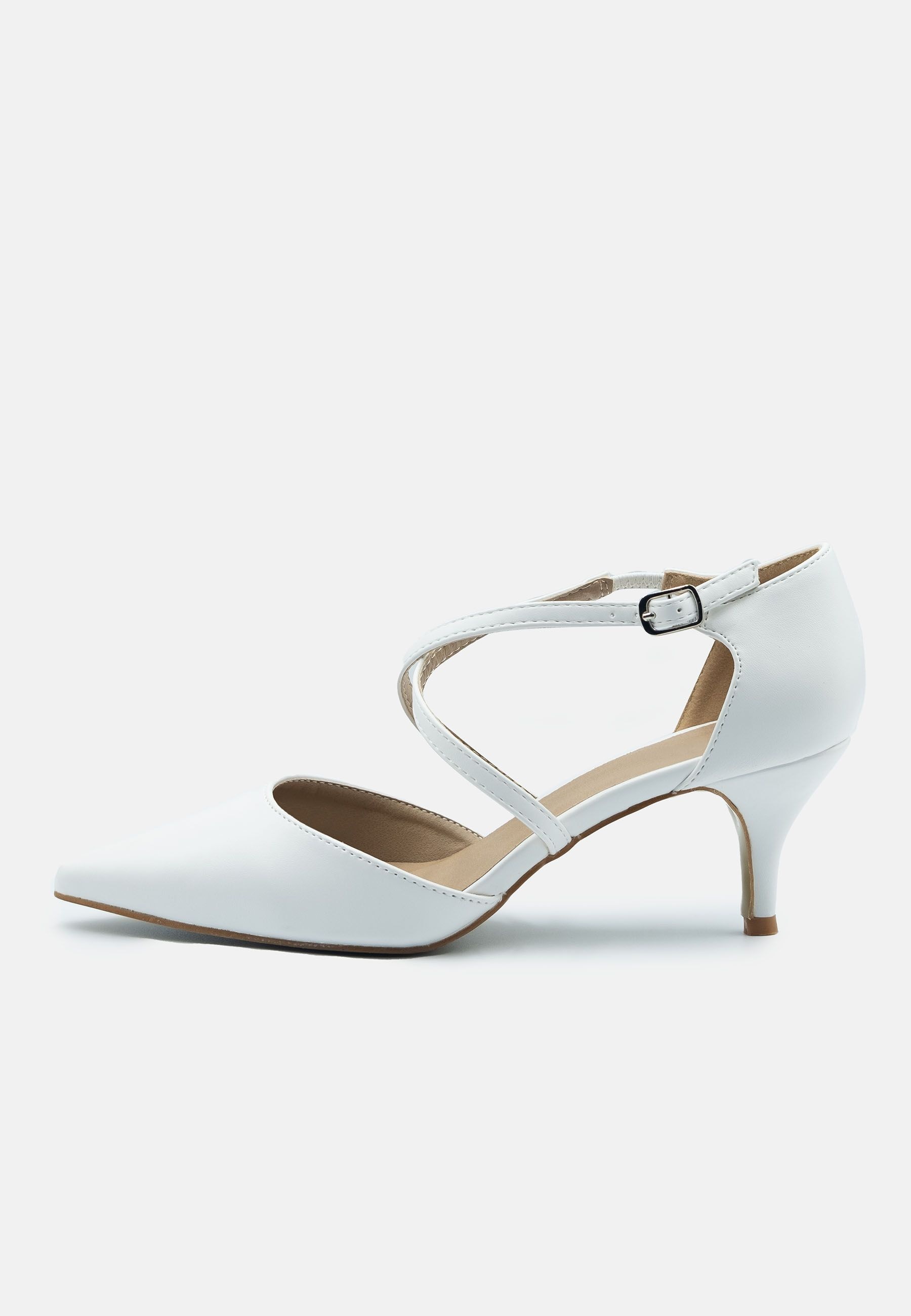 Where's That From 'Kennedi' Low Kitten Heel With Crossover Strap image 3