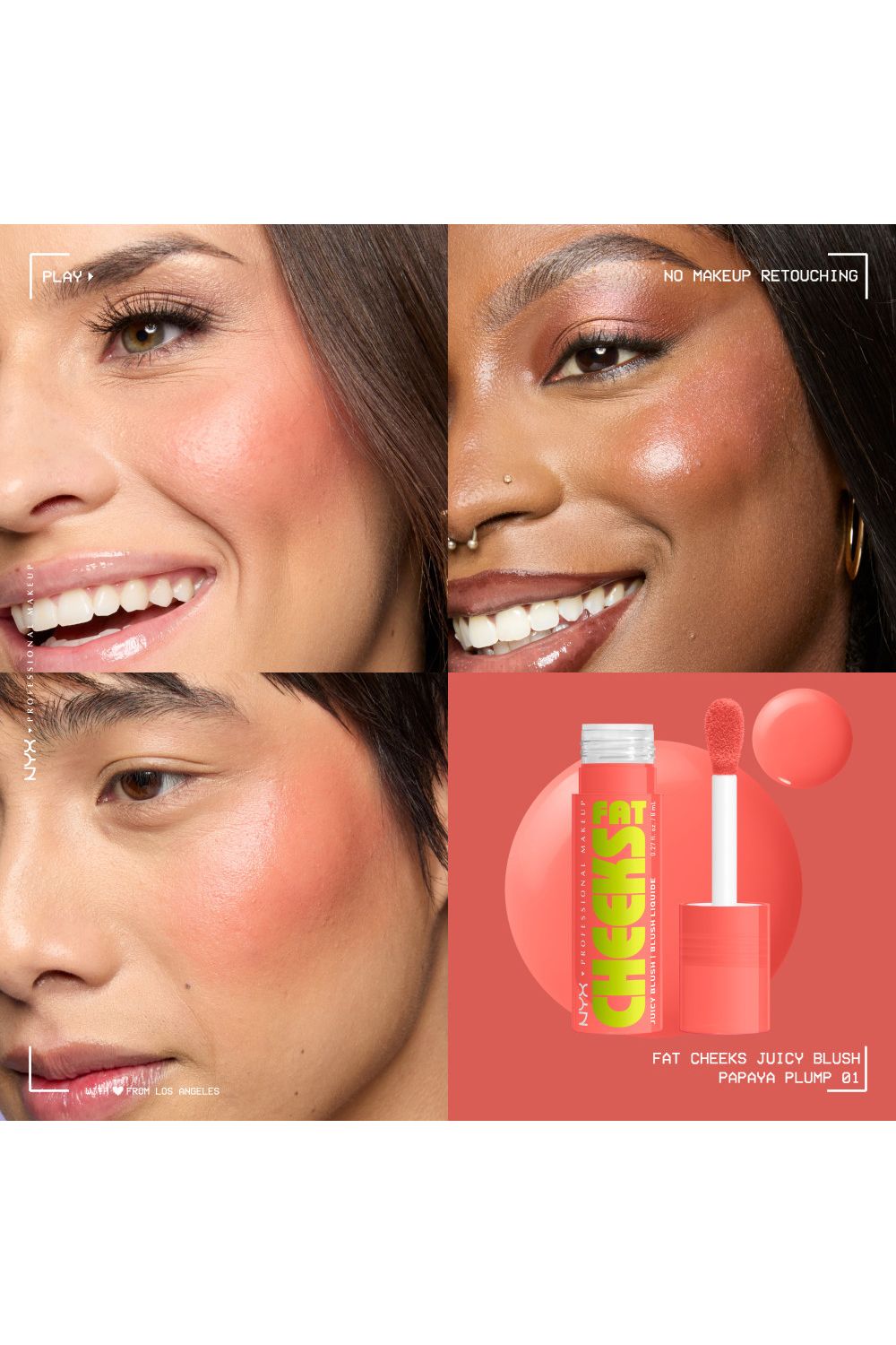 NYX Professional Makeup Fat Cheeks Blush 8ml Papaya Plump image 8