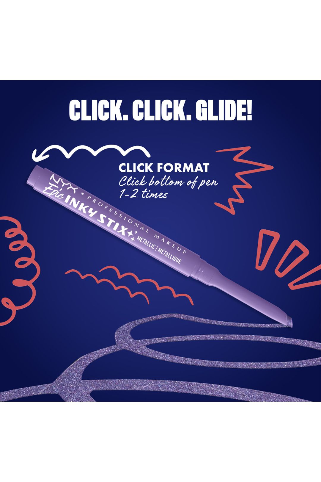 NYX Professional Makeup Epic Inky Stix Cream Gel Eyeliner 0.1g Violet Volt image 8