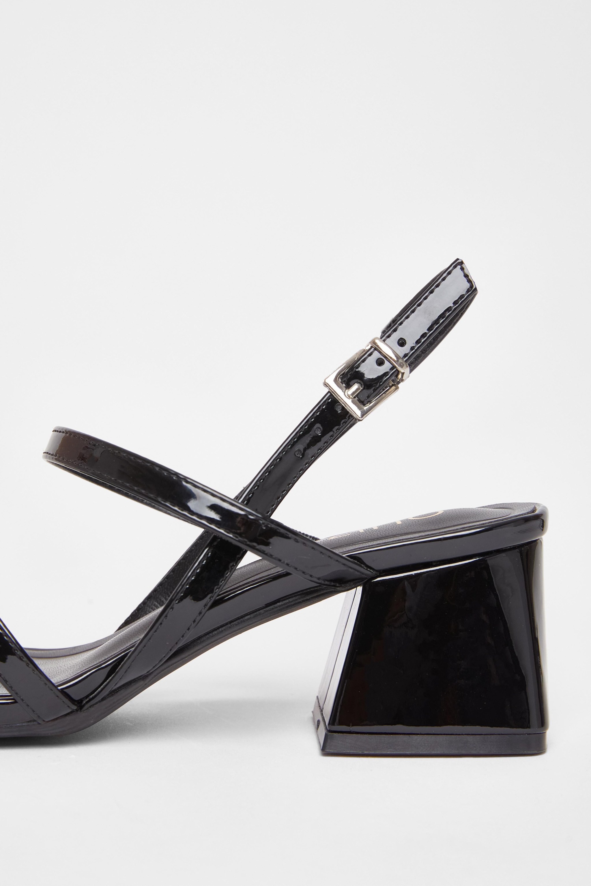 Quiz Black Wide Fit Slingback Sandal image 3