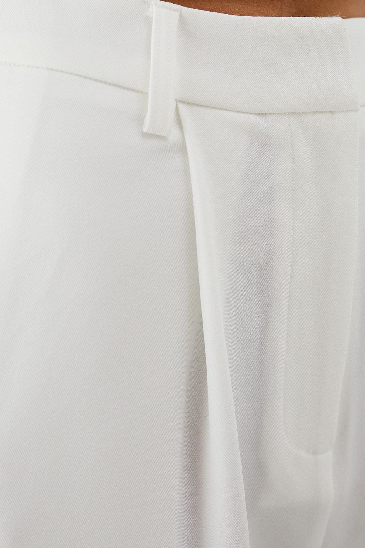 MissPap Tailored Pleat Wide Leg Trousers White image 5