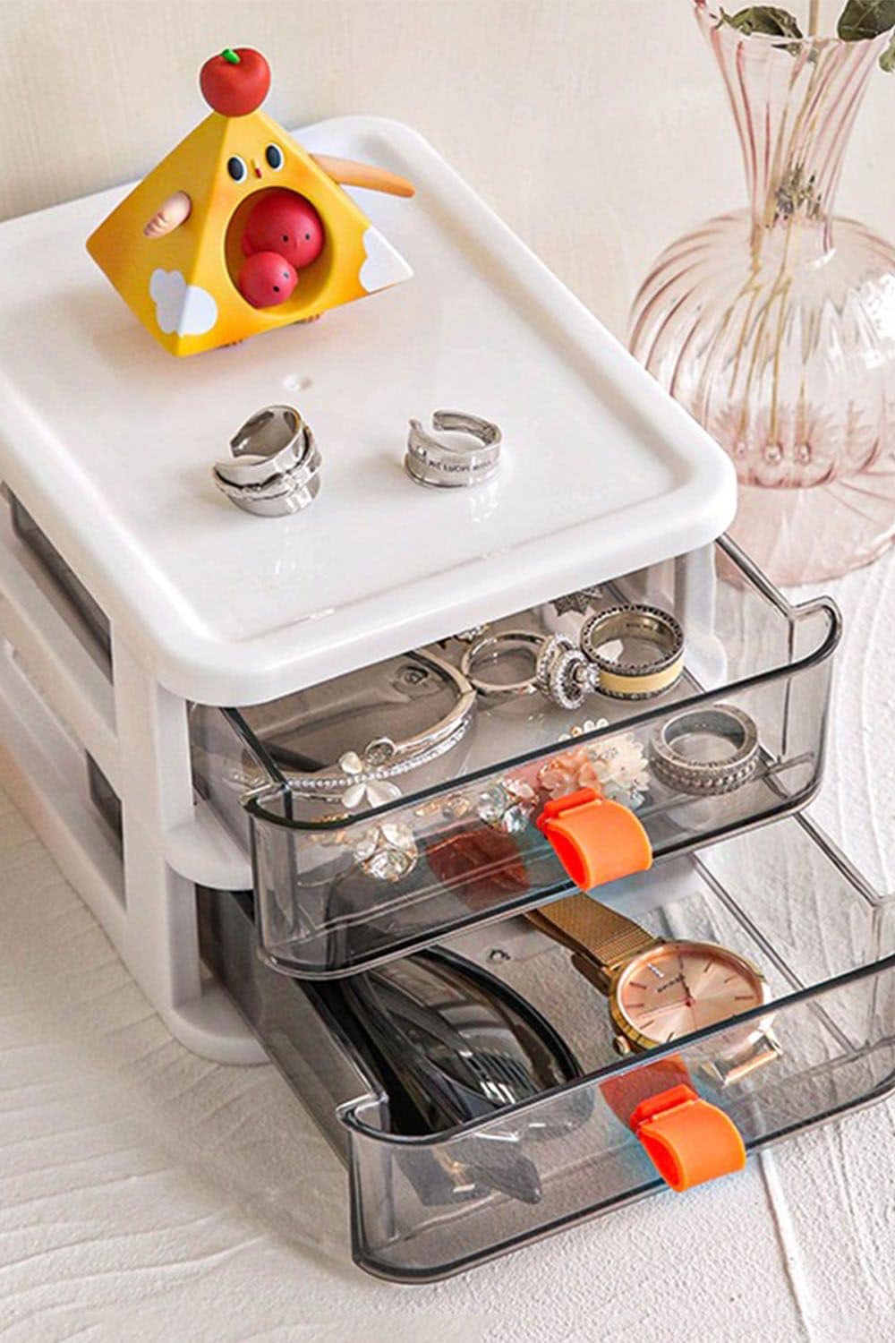 Living and Home Cosmetic Storage Organizer Box for Desk Office School Home image 2