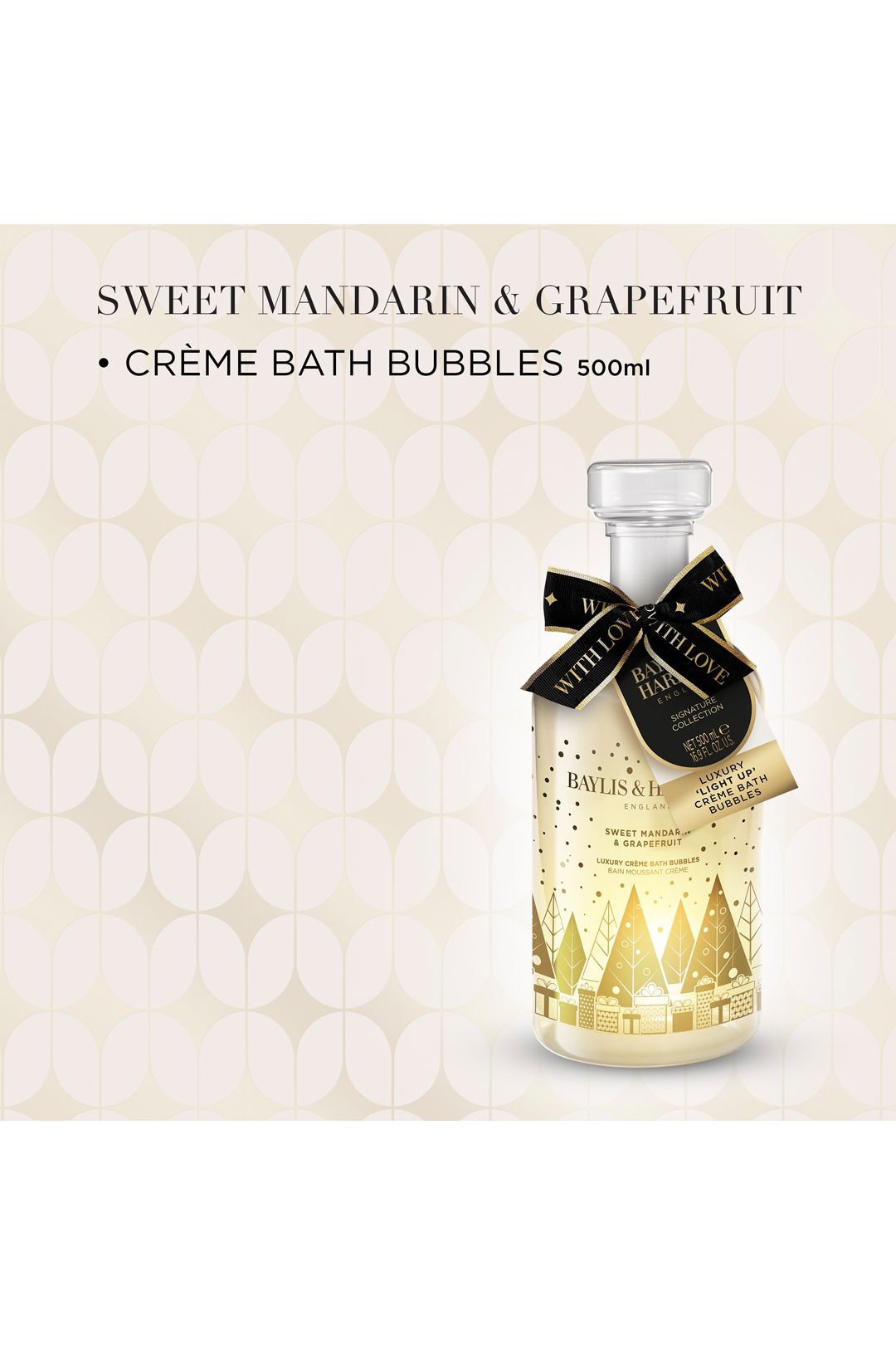 Baylis & Harding Sweet Mandarin & Grapefruit Luxury 'Light Up' Crème Bath Bubbles Gift Multi image 3
