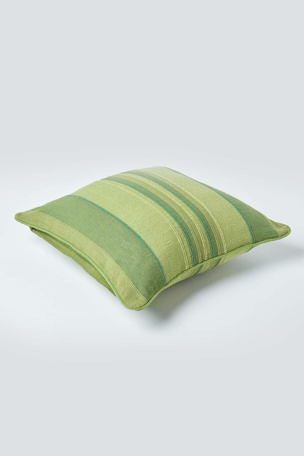 Homescapes Cotton Striped Morocco Cushion Cover image 3