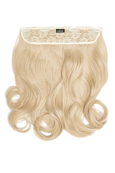 Lullabellz Thick 16 1 Piece Curly Clip In Hair Extensions Light Blonde