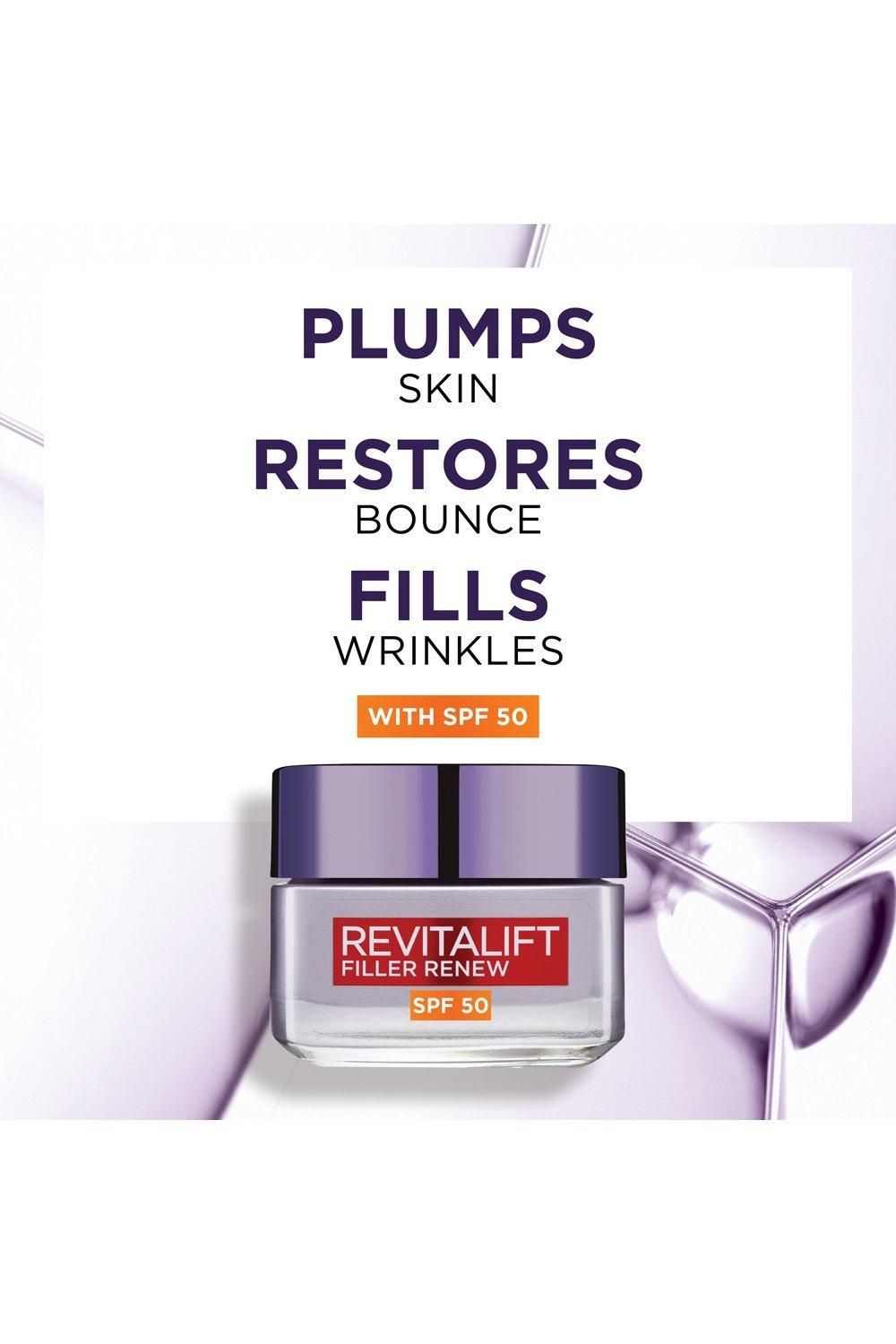 L'Oréal Paris Revitalift Filler Hyaluronic Acid Anti-Ageing SPF50 Day Cream Multi image 4