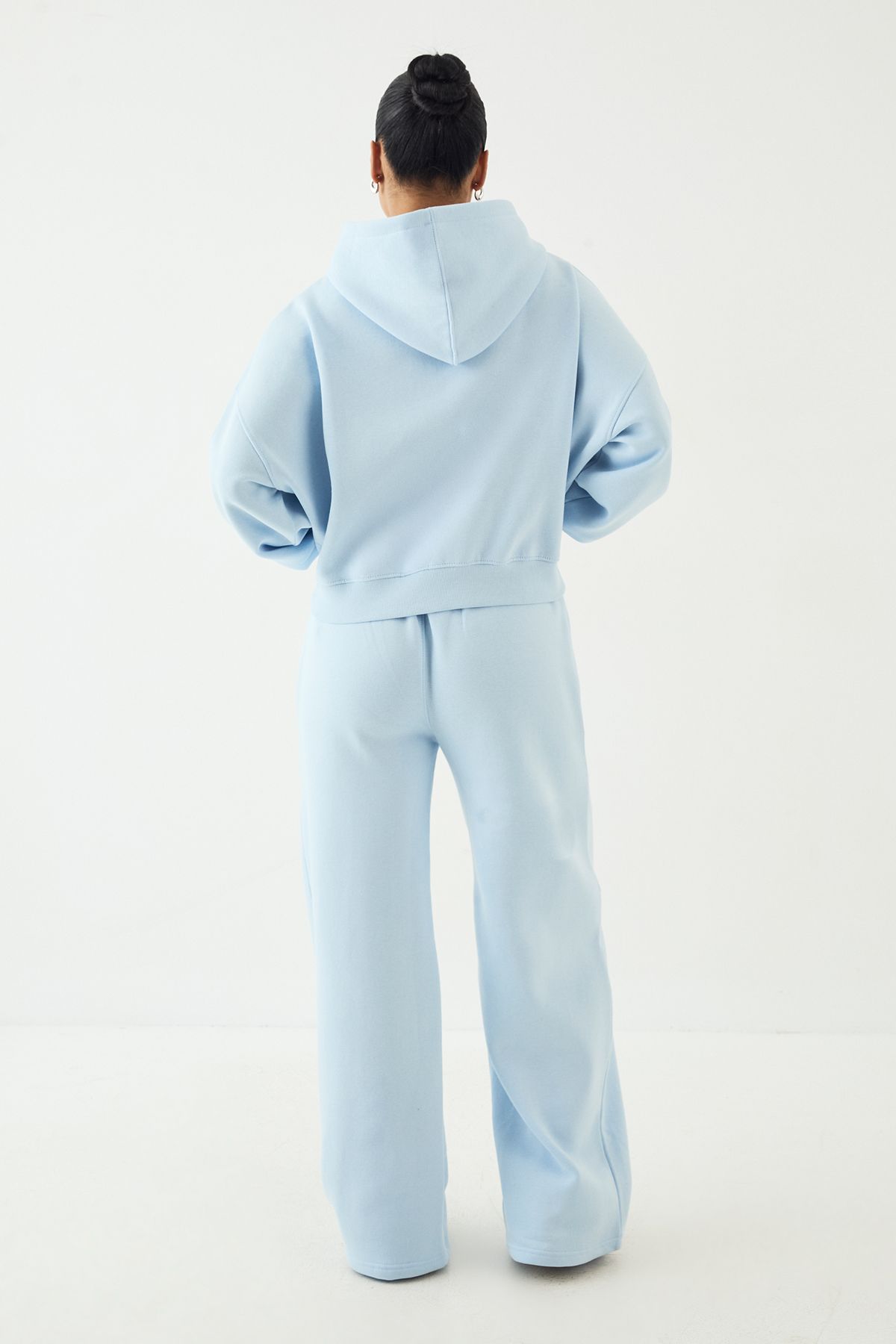 DSGN Studio DSGN Studio Script Embroidered Straight Leg Jogger Light Blue image 2