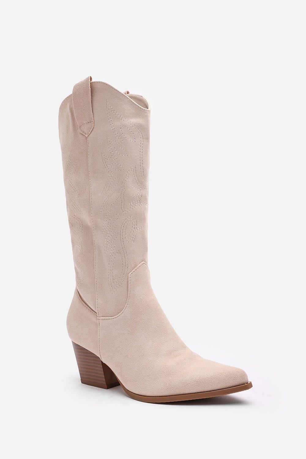 Where's That From 'Brynn' Calf Cowboy Boots Block Heel Western Embroidered image 3