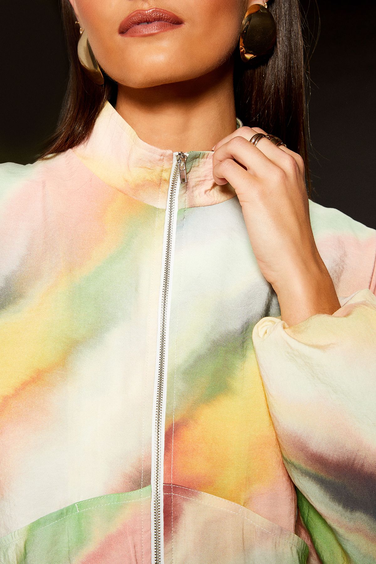 RUNWAY 1.8.1.8 Runway 1.8.1.8 Printed Long Line Bomber Multi image 4