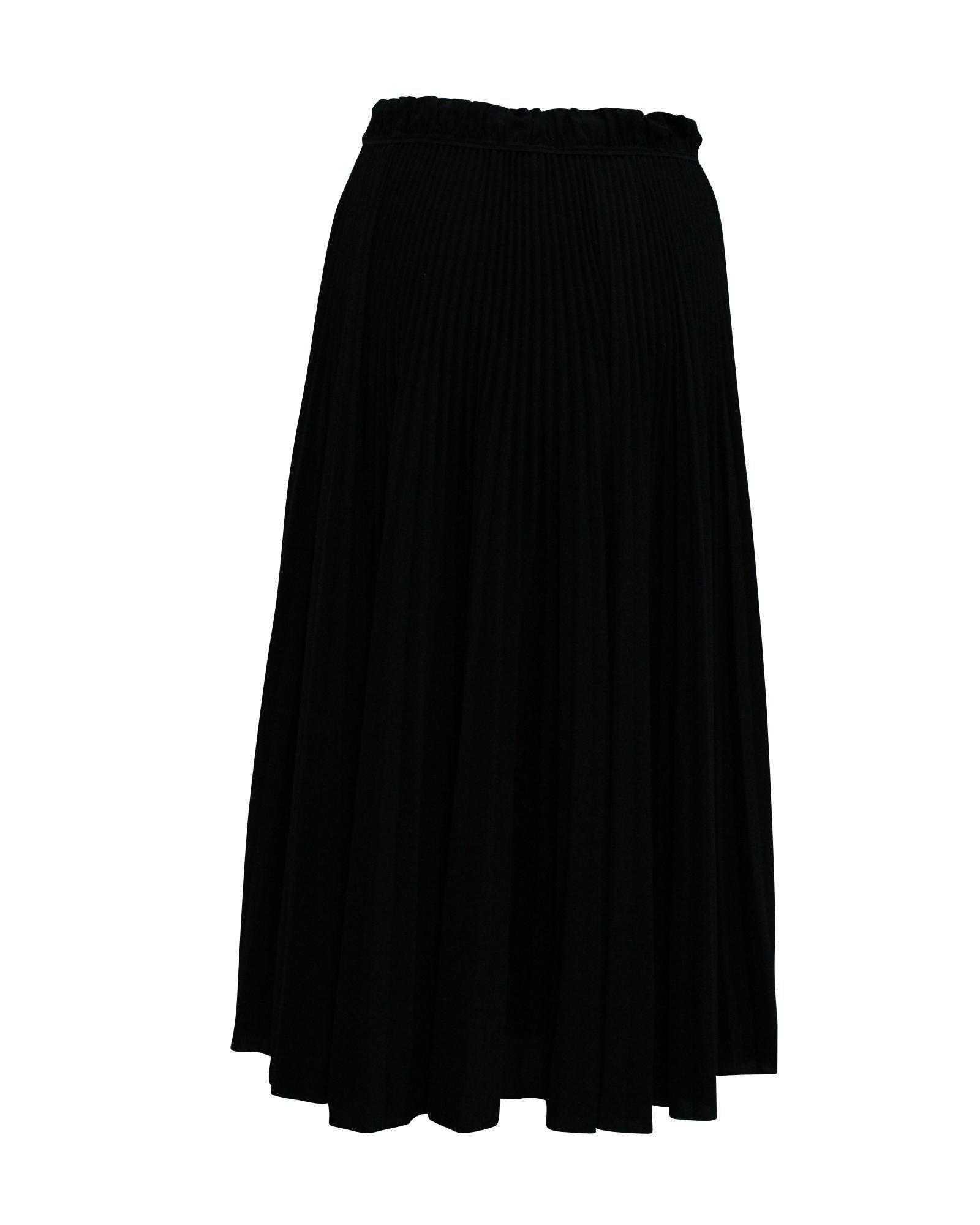 Marc Jacobs Preloved Pleated Midi Skirt ALine Wo - Black image 2