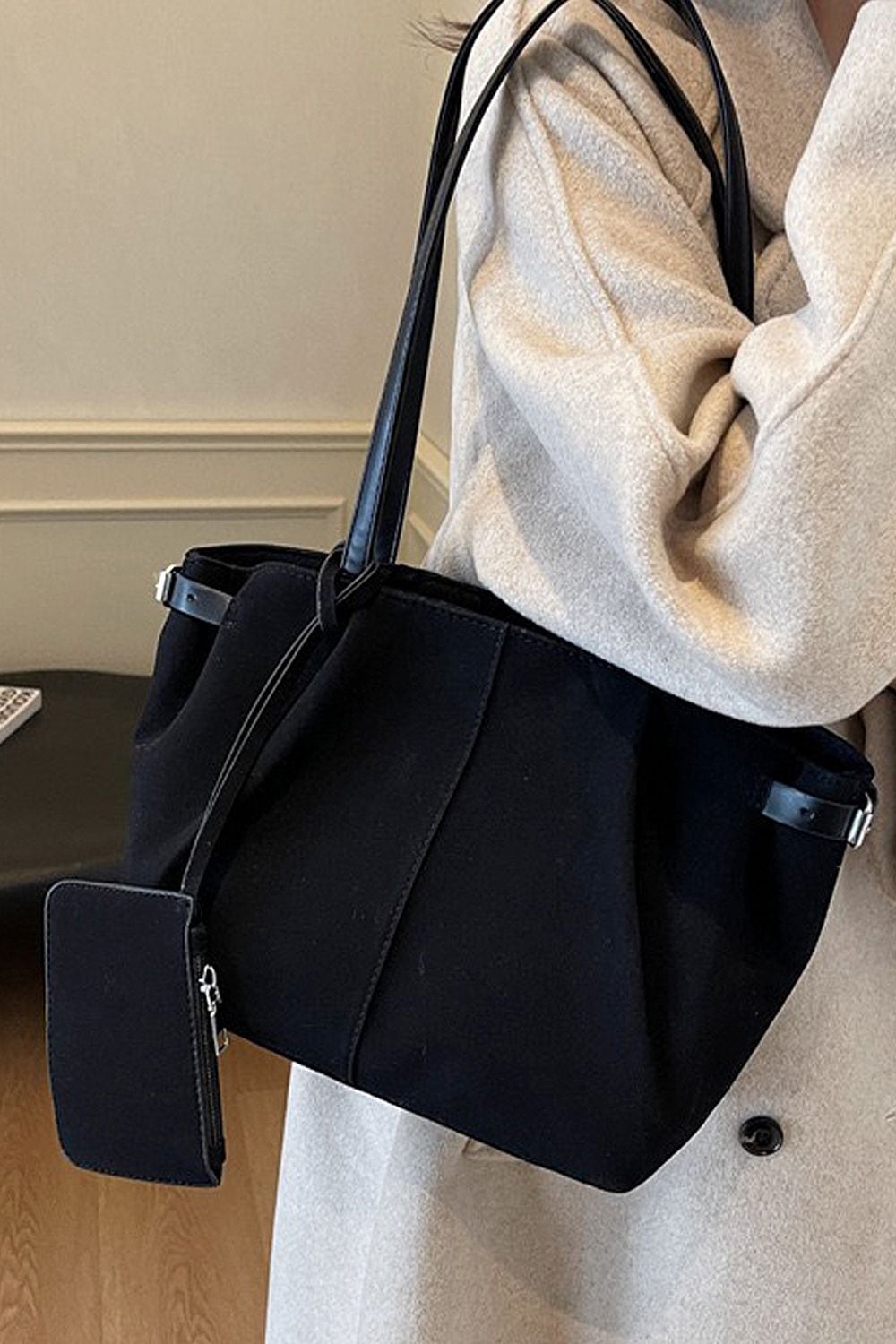 XY London 'Destiny' Large Tote Bag with Matching Pouch Purse image 3