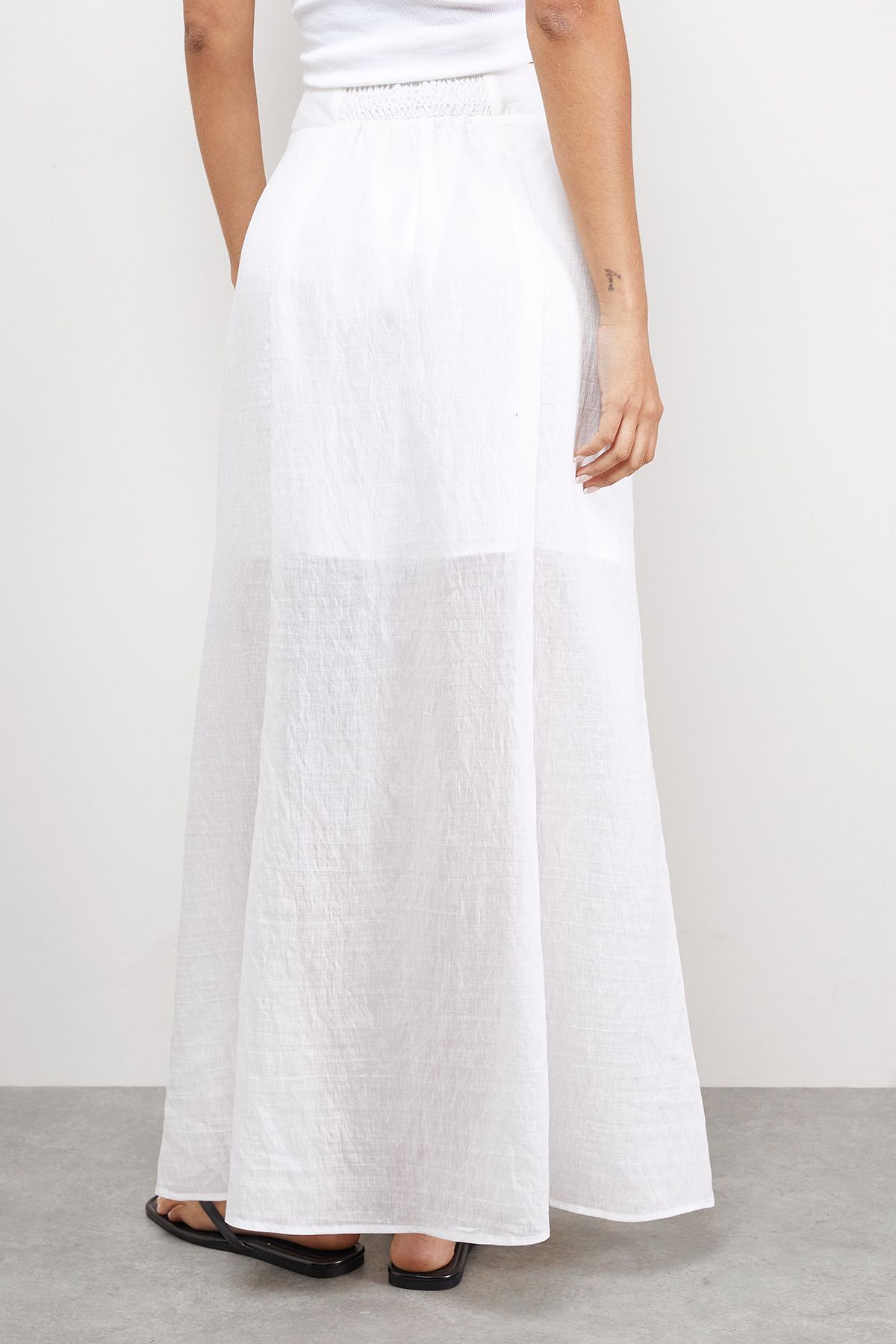 RUNWAY 1.8.1.8 Runway 1.8.1.8 Floaty Maxi Skirt White image 3