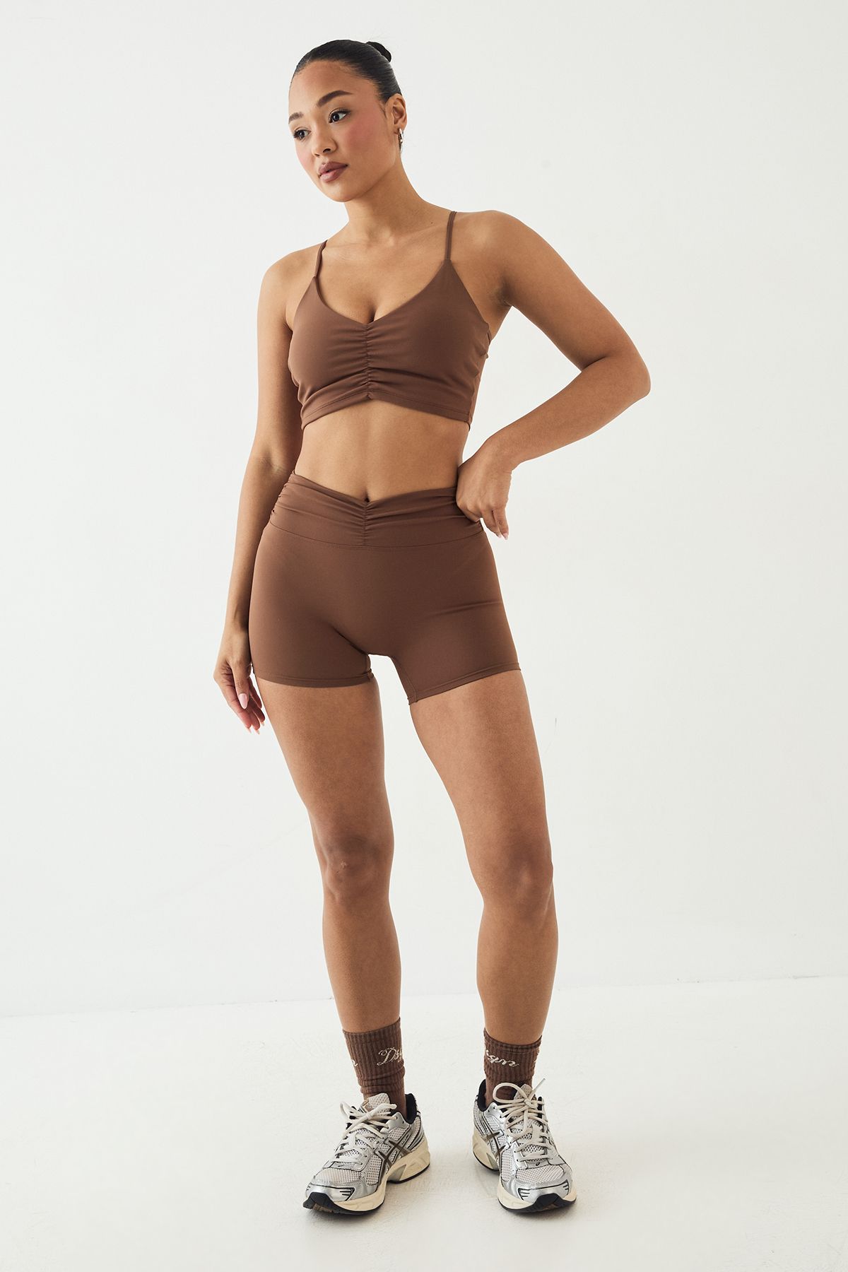 DSGN Studio DSGN Studio Ultra Sculpt Ruched Waist Cycling Short Mocha image 3