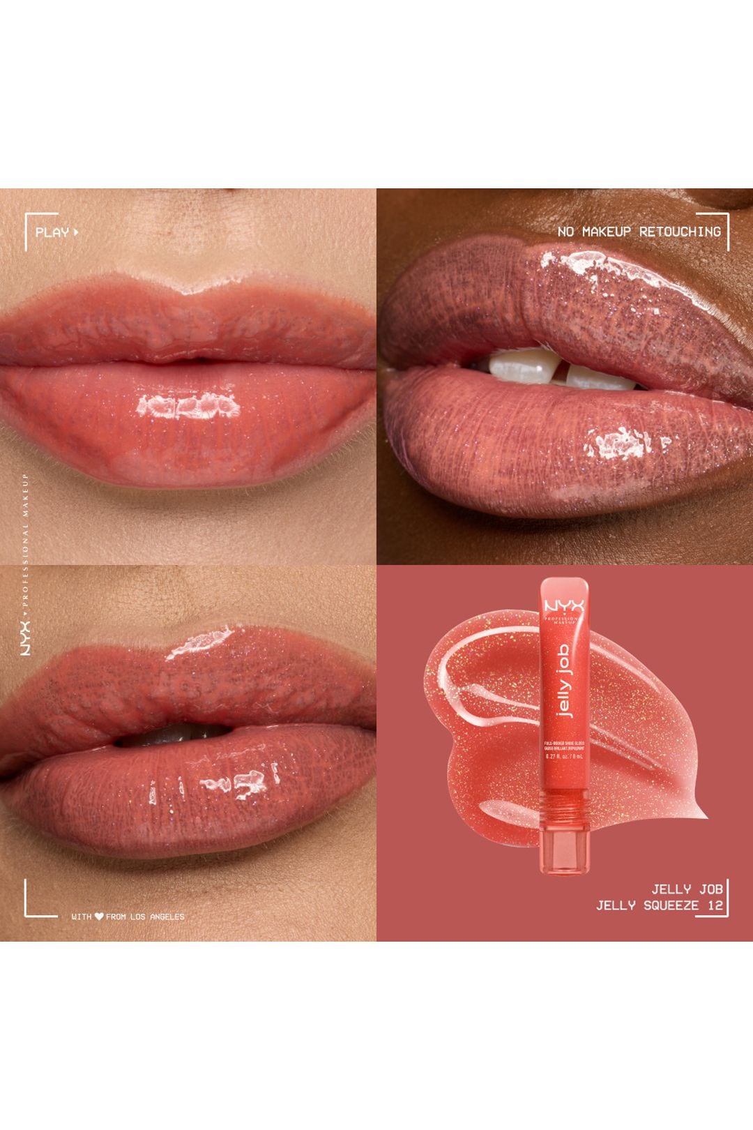 NYX Professional Makeup Jelly Job Lip Gloss 8ml Jelly Squeeze image 6