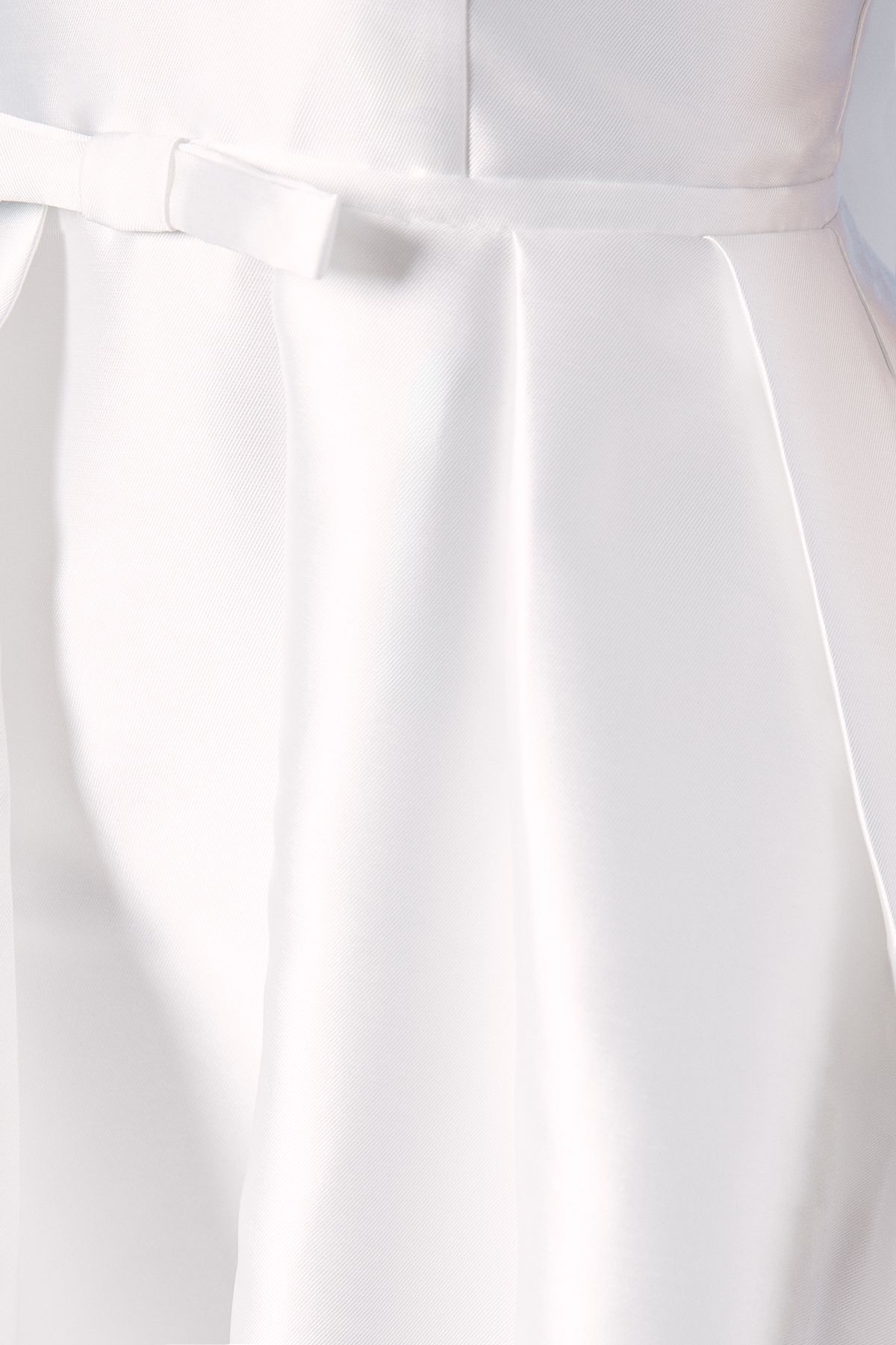 Coast Coast Honoured Plunge Neck Bow Waist Maxi Wedding Dress With Pockets Ivory image 5