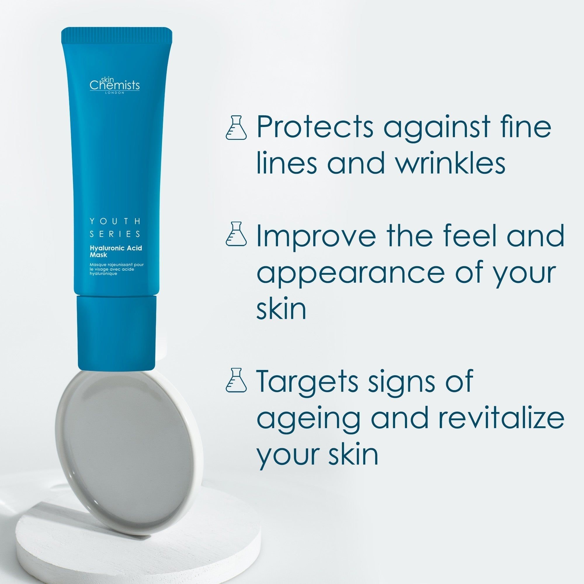 skinChemists Anti-Ageing Hyaluronic Acid Mask 50ml image 3