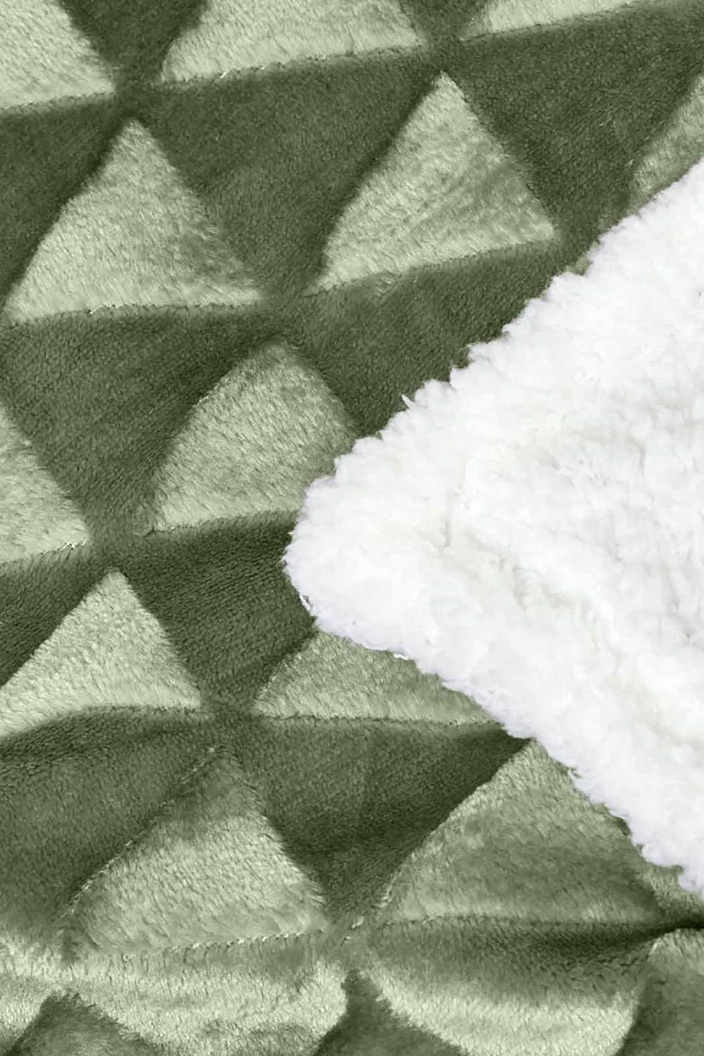 Homescapes Geometric Triangle Velvet Throw image 5