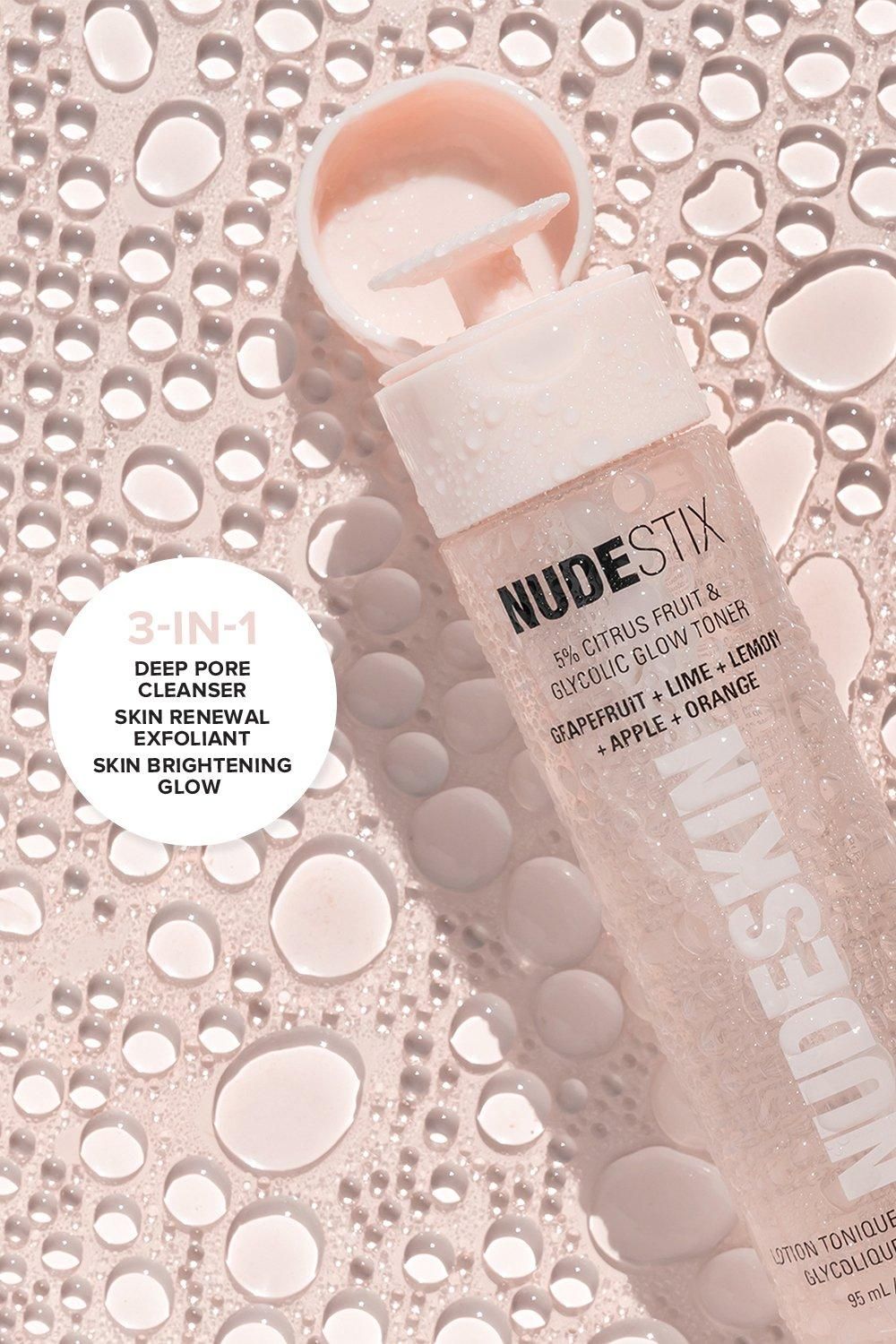 Nudestix Nudeskin 5% Citrus Fruit & Glycolic Glow Toner 95ml Multi image 2