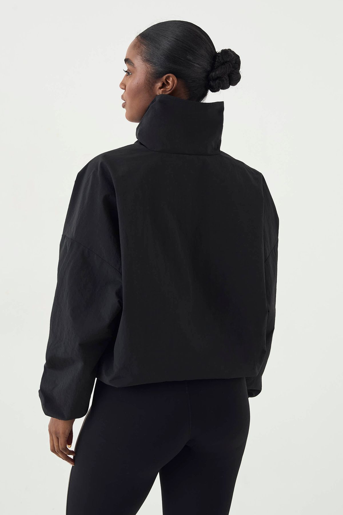 DSGN Studio DSGN Studio Colour Block Funnel Neck Jacket Marshmallow Pink image 2