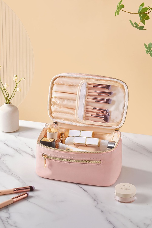 SHEONLY Large Toiletry Bag Cosmetic Bag Travel Makeup Bag Organizer