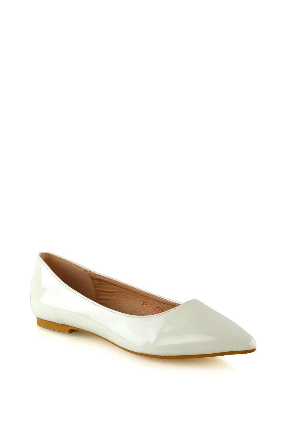XY London 'Cordelia' Slip on Pointed Toe Flat Ballerina Pump Shoes image 2